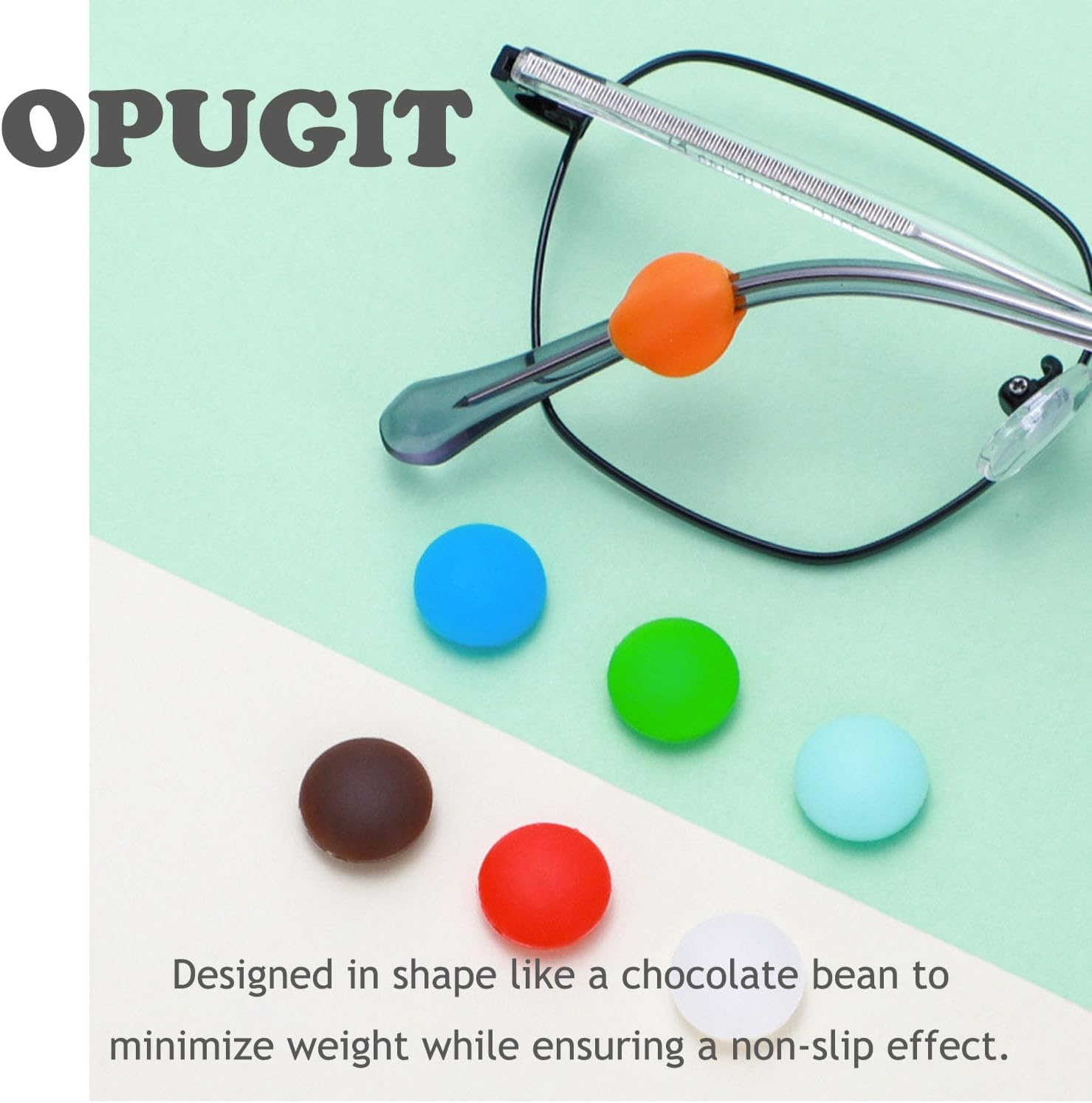 Agarres para las orejas, retenedor de silicona antideslizante para puntas, retenedor de lentes cómodos para lentes de sol de anteojos de lectura (10