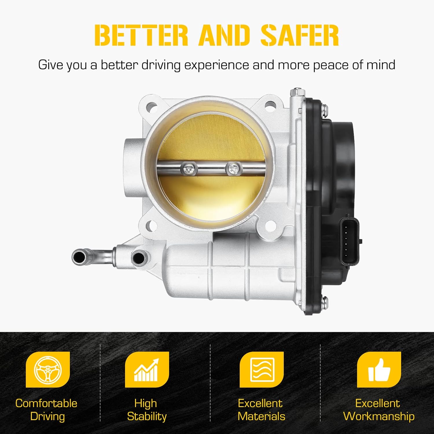 Cuerpo electrónico del acelerador 16119AL60A S20054 para Nissan 2.5L Altima 2007-2013, Rogue 2008-2014, Sentra 2007-2012, Reemplazo para 16119JA00A,