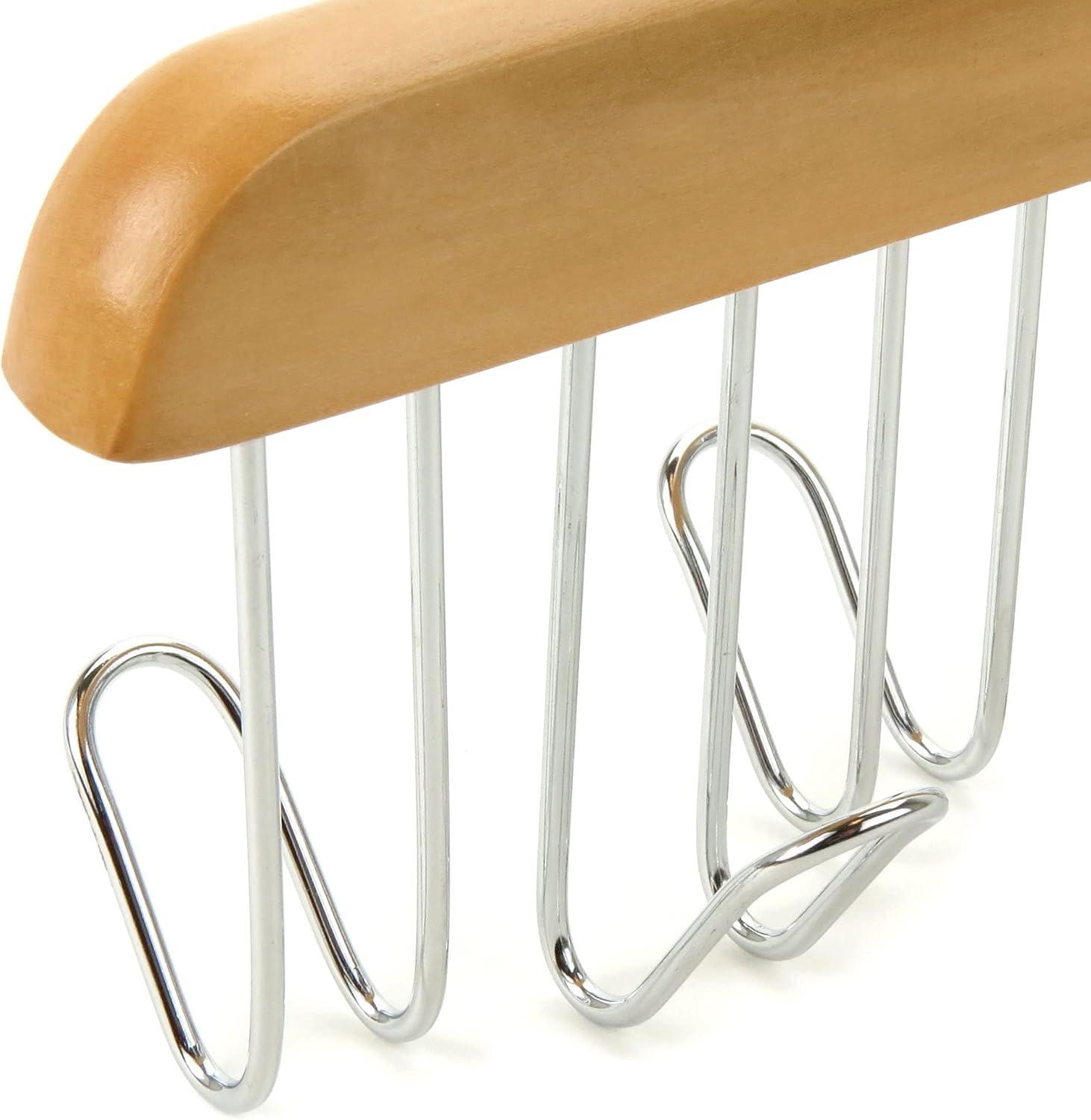 HANGERWORLD Percha de madera para cinturón para armario con 12 ganchos, organizador de joyas, corbata y cinturón