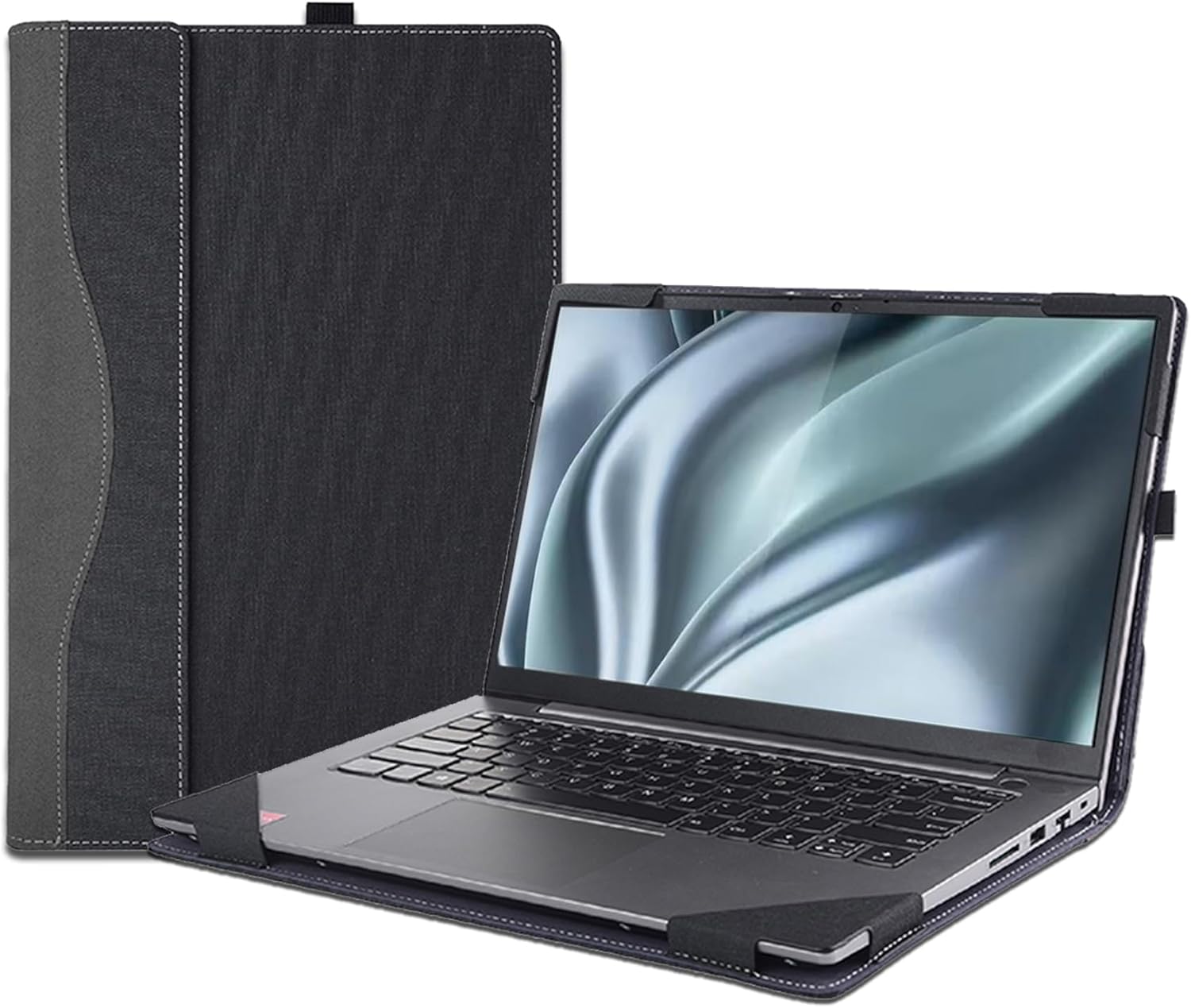 Funda protectora para laptop Lenovo Flex 7 14IAU7 14IRU8 y Lenovo Slim 7 14IAP7 14IRP8 de 14 pulgadas, piel sintética, funda protectora para