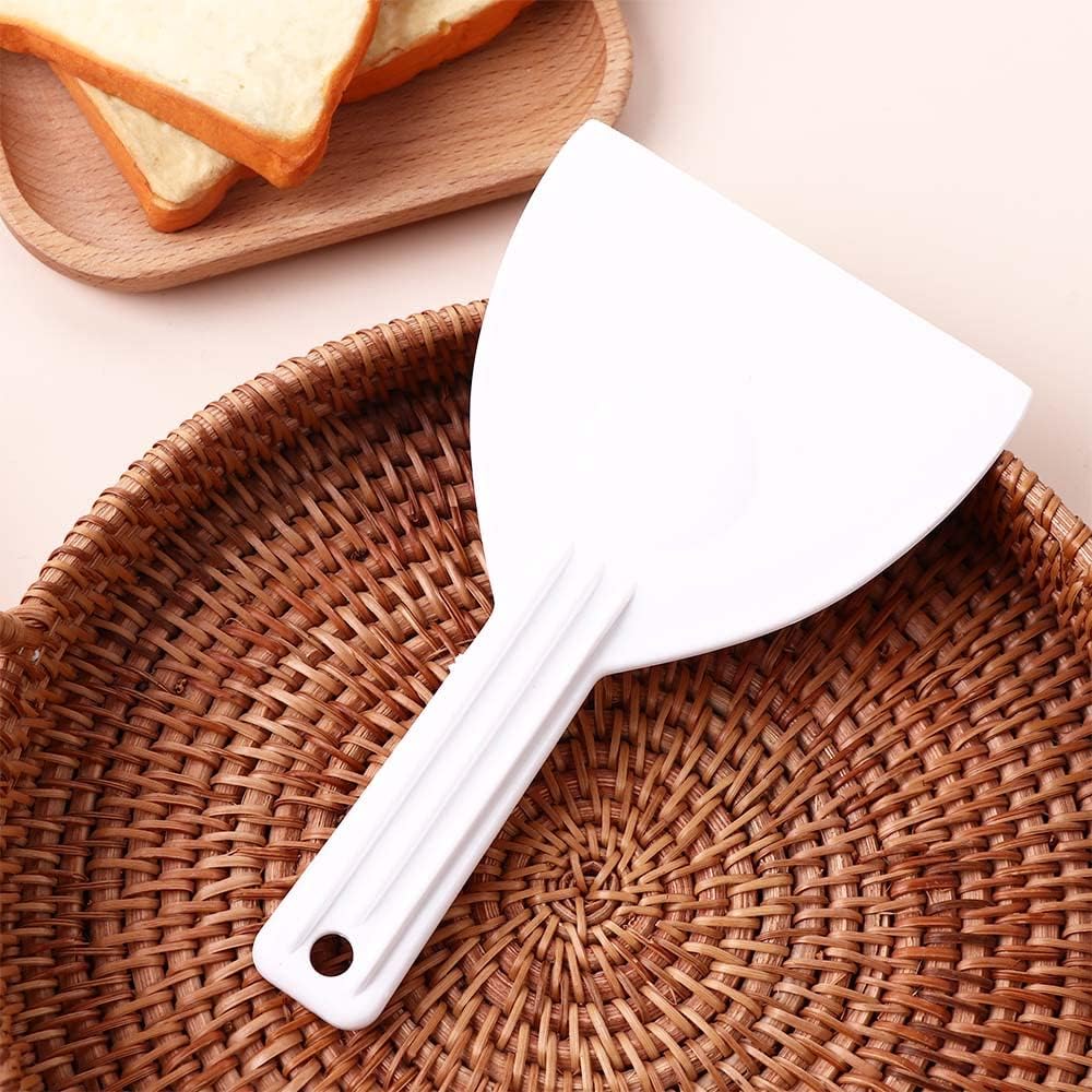 Raspadores de masa de plástico con asa, raspadores de pasteles, herramientas más suaves para decoración de pasteles, pan y pasteles, raspador de