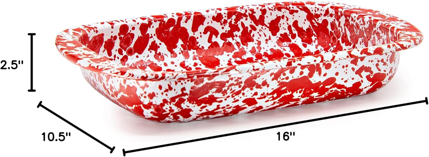 Golden Rabbit Esmalte – Molde para hornear de 3 cuartos (remolino rojo)