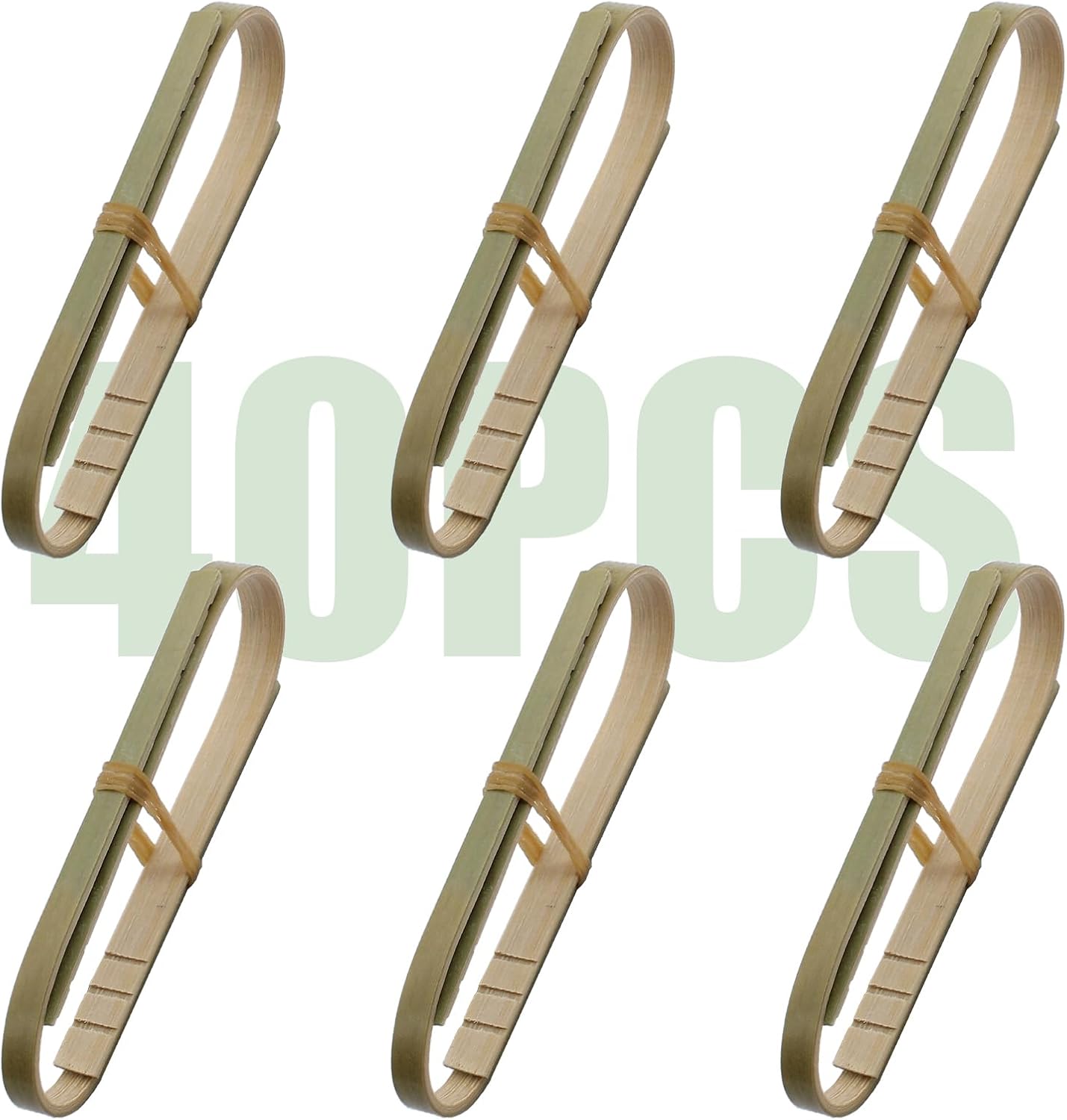 40 pinzas de bambú de 3.5 pulgadas para tostadas de bambú, pinzas de cocina de madera, utensilios de cocina para cocinar, tostadas, pan, magdalenas