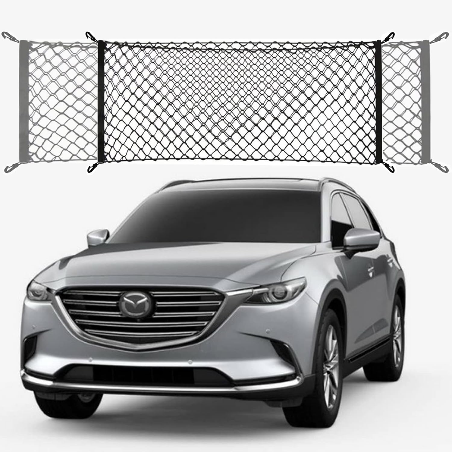 Red de maletero de carga compatible con Mazda CX-9 CX9 CX 9 Nuevo 2024 2023 2022 2021 2020 2019 2018 2017 2016 2015 2014 2013 2012 2011 2010 2009