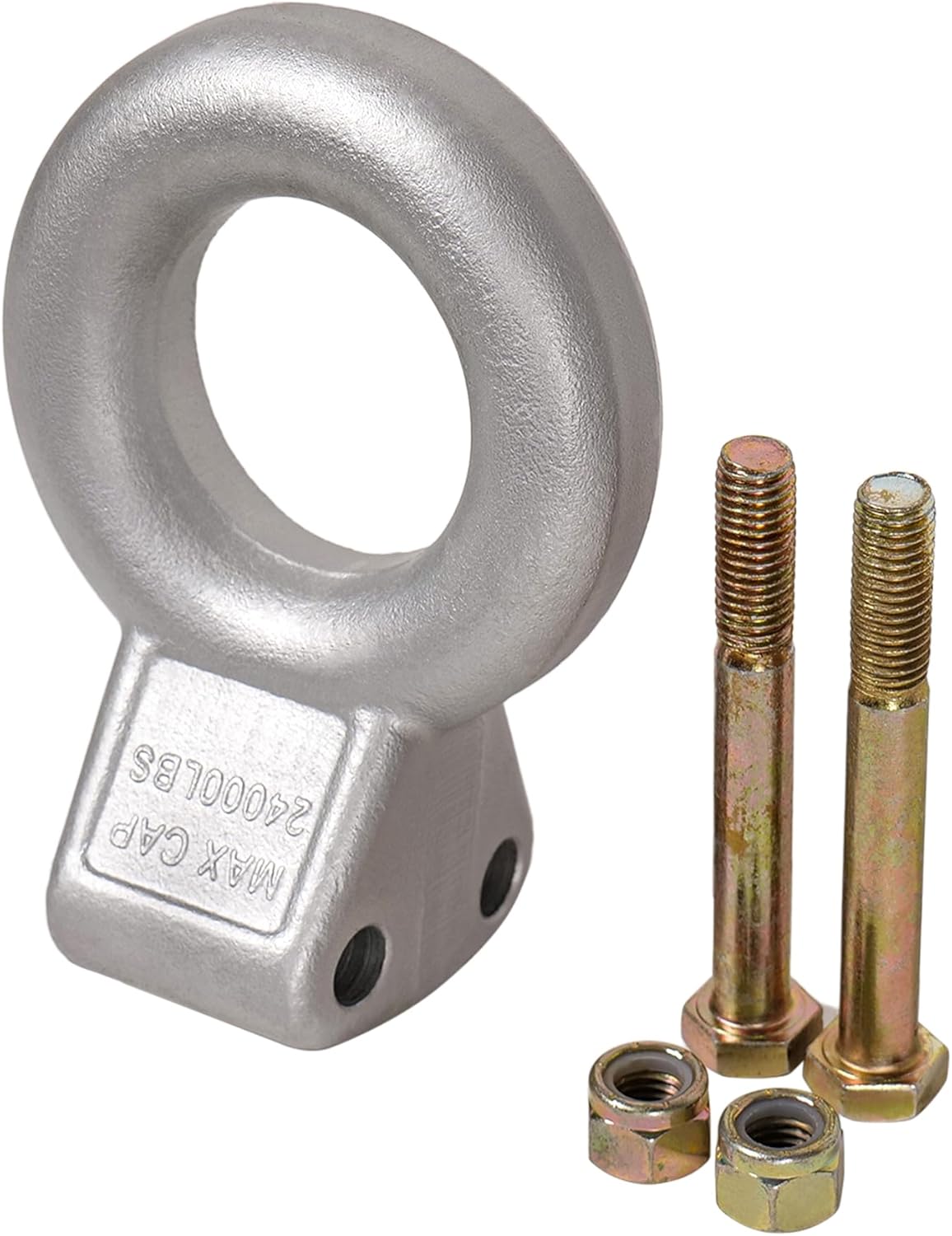 48660 Anillo de enganche de acero sin procesar con forma de lunette de 3 pulgadas de diámetro interior, 24,000 libras, requiere montaje en canal