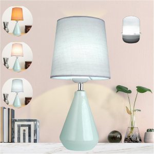 AIDENOEY Lámpara pequeña de mesita de noche para dormitorio, lámpara de escritorio de lectura con control táctil regulable de 3 vías, lámpara de AIDENOEY Lámpara pequeña de mesita de noche para dormitorio, lámpara de escritorio de lectura con control táctil regulable de 3 vías, lámpara de