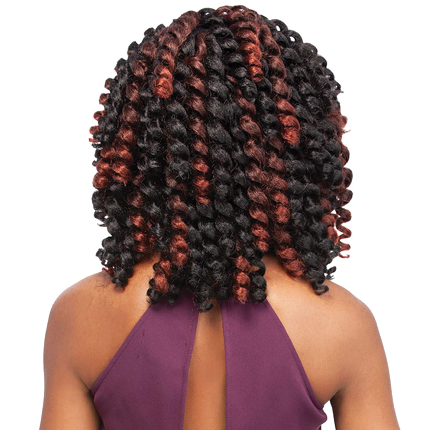 Sensationnel 100% Kanekalon X-Pression African Collection 3 paquetes triples Jamaican Bounce de 26 pulgadas, trenza de ganchillo  3XJB26 (2 marrón
