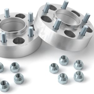 2 separadores de rueda  Patrón de pernos de 5 X 114.3 mm – 64.1 mm de diámetro., Plateado 2 separadores de rueda  Patrón de pernos de 5 X 114.3 mm – 64.1 mm de diámetro., Plateado