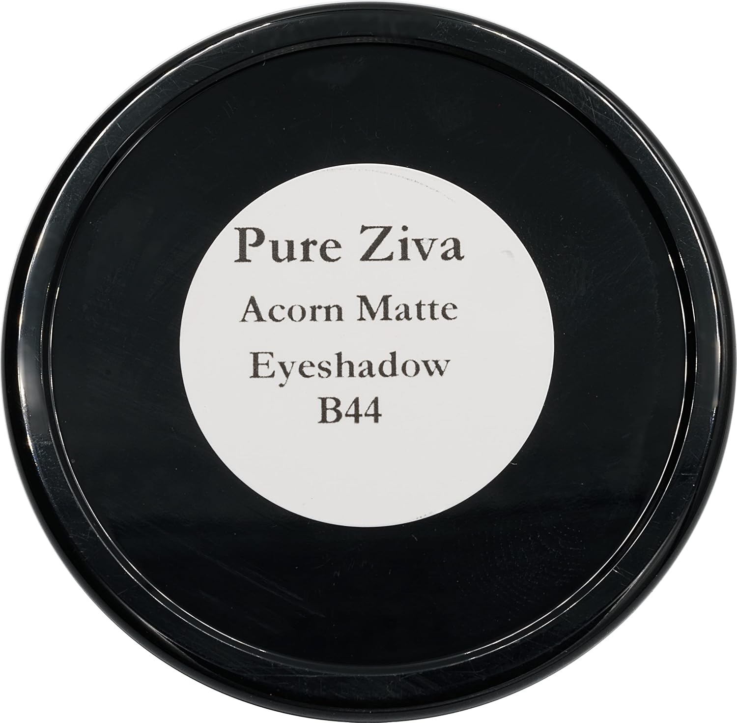 Pure Ziva Acorn – Sombra de ojos vegana en polvo prensado marrón malva mate, sin talco, parabenos ni crueldad