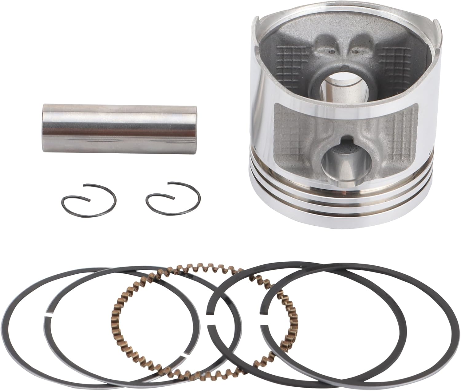 WOOSTAR Kit de anillo de pistón de 2.224 in de repuesto para CG125 CB125 XL125 CT125 SL125 TL125 CL125 chino ATV Quad Dirt Pit Bike Go Kart motor