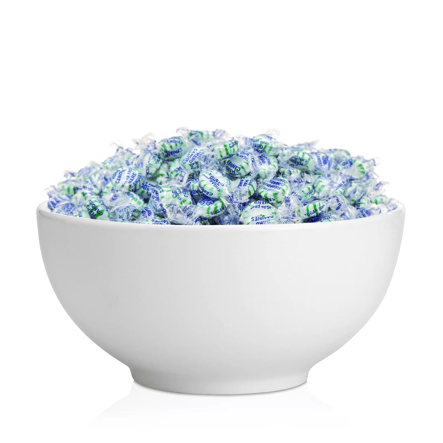 Funtasty Mentas Starlight sin azúcar, caramelo duro de menta verde, envueltas individualmente, paquete de 1 libra