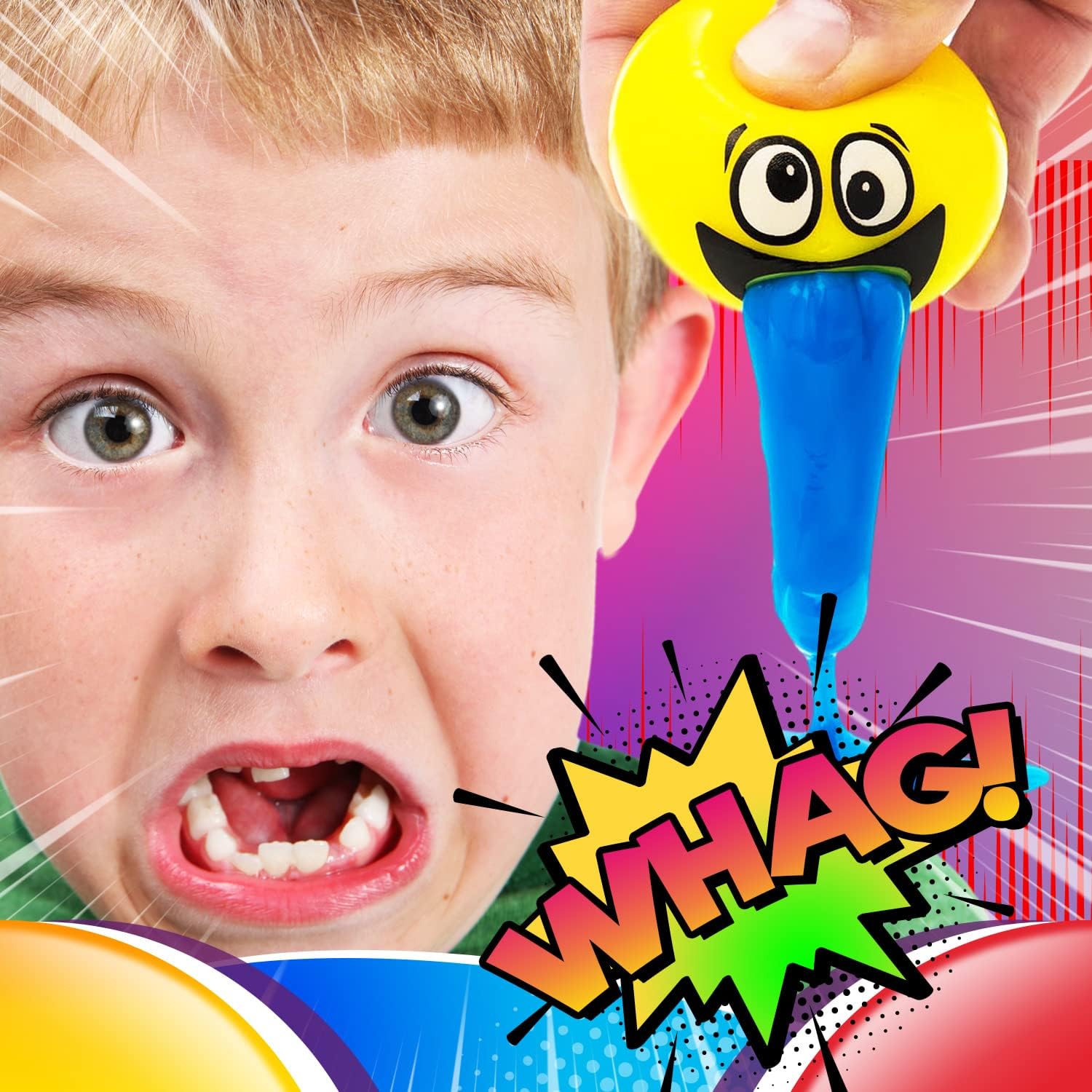 JA-RU Barf-Squishy Stress Ooze Ball (4 bolas de estrés surtidas) Juguetes esponjosos con slime para niños y adultos. Juguetes para vomitar y vomitar