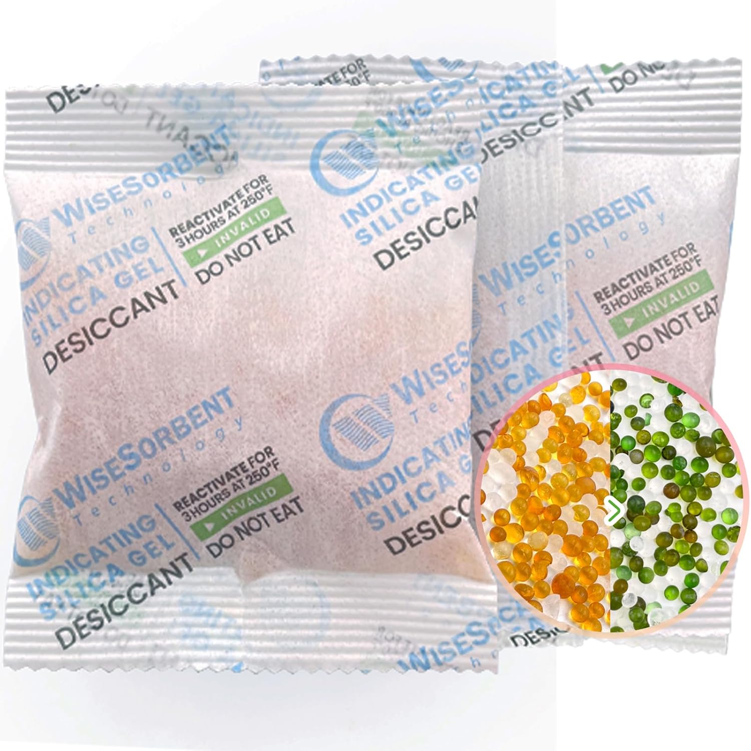 30 paquetes de gel de sílice de 0.71 oz, paquetes indicadores de Deisicante, absorbentes de humedad Deisccant recargables para almacenamiento