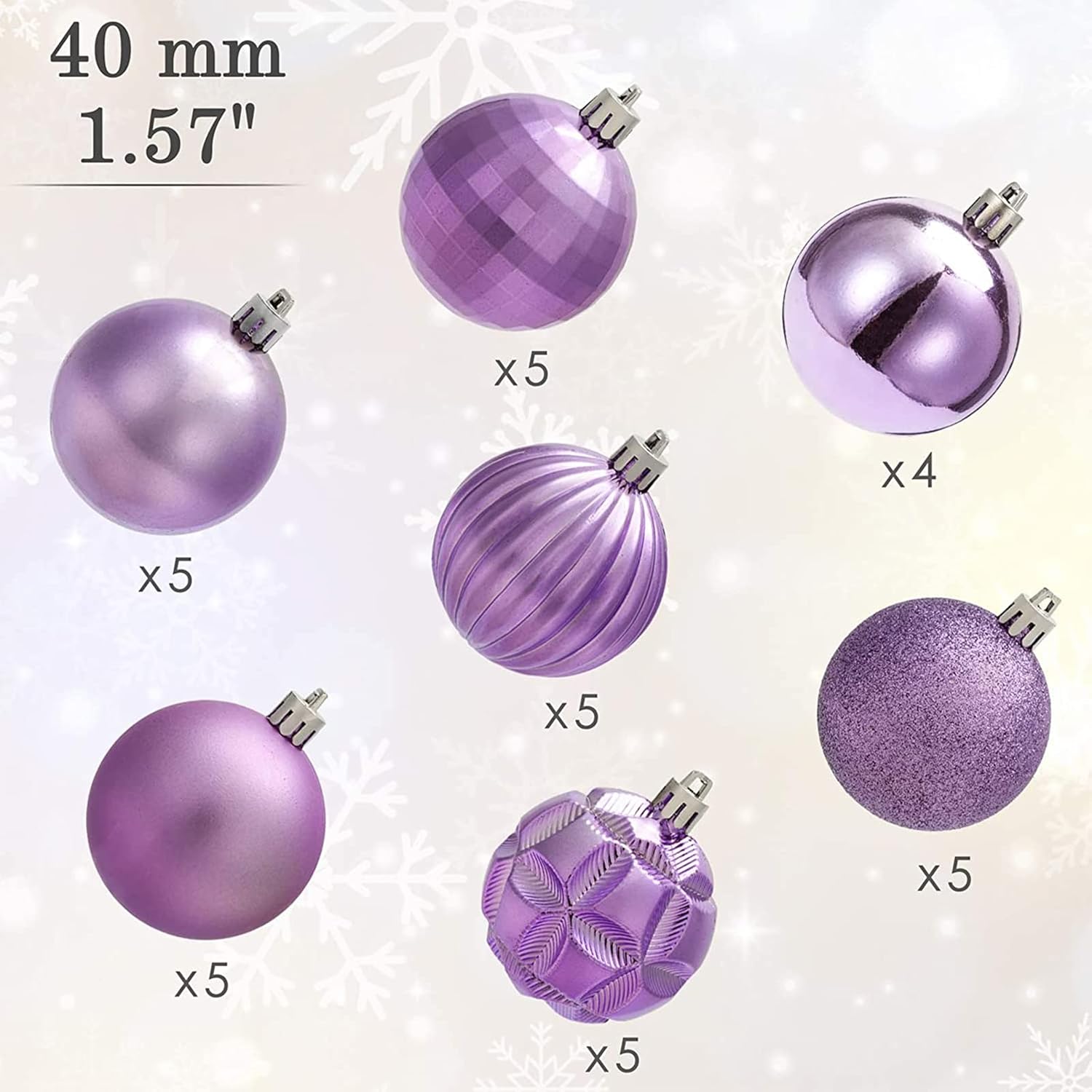 AMS – Bola de Navidad con miniadornos exquisitos, bolas coloridas, decoraciones colgante