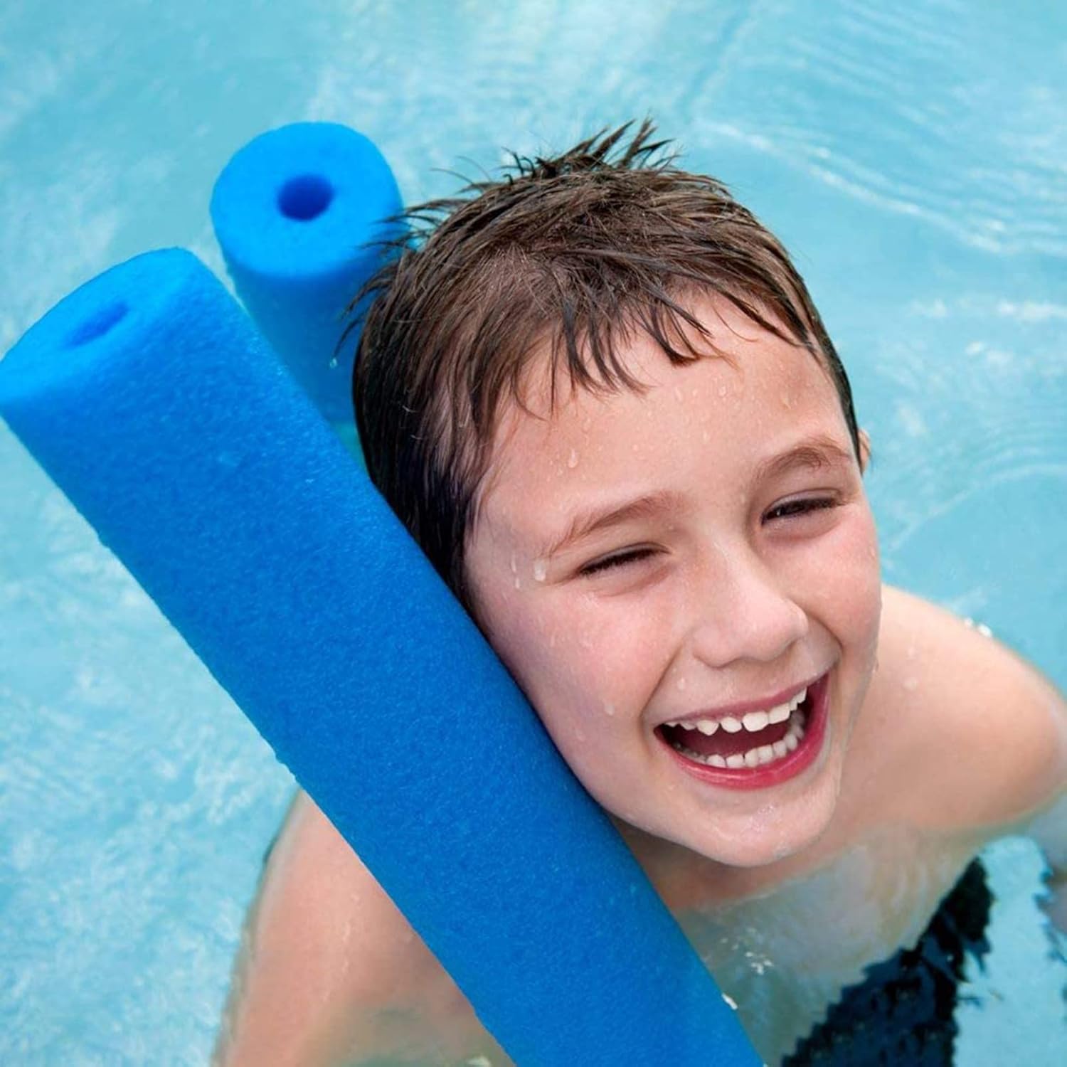 Fideos de piscina de 60 pulgadas, fideos de espuma hueca para natación, palo de espuma para piscina, fideos huecos duraderos para natación, piscina