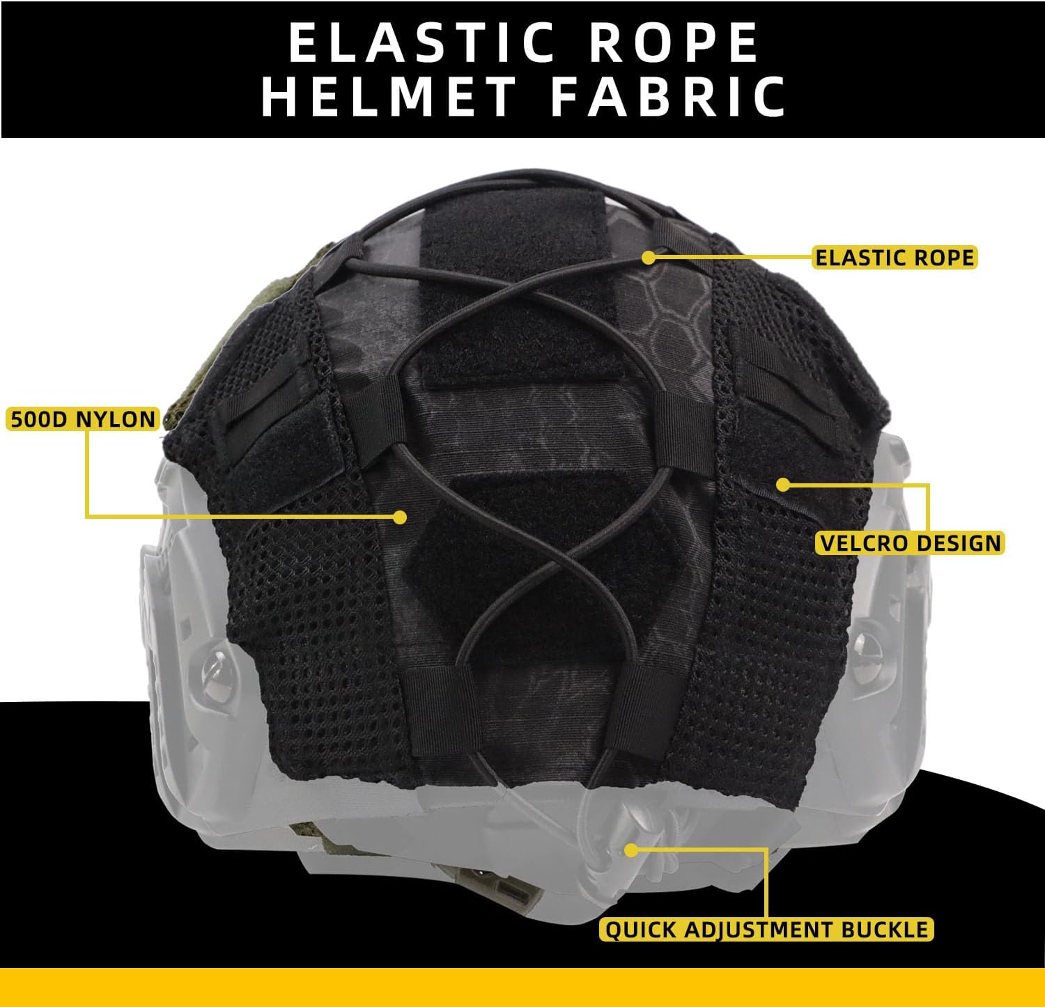 Booiu Tactical Helmet Cover,Fast Helmet Cover – Enhanced Protection and Camouflage for Fast Helmets in Size ML