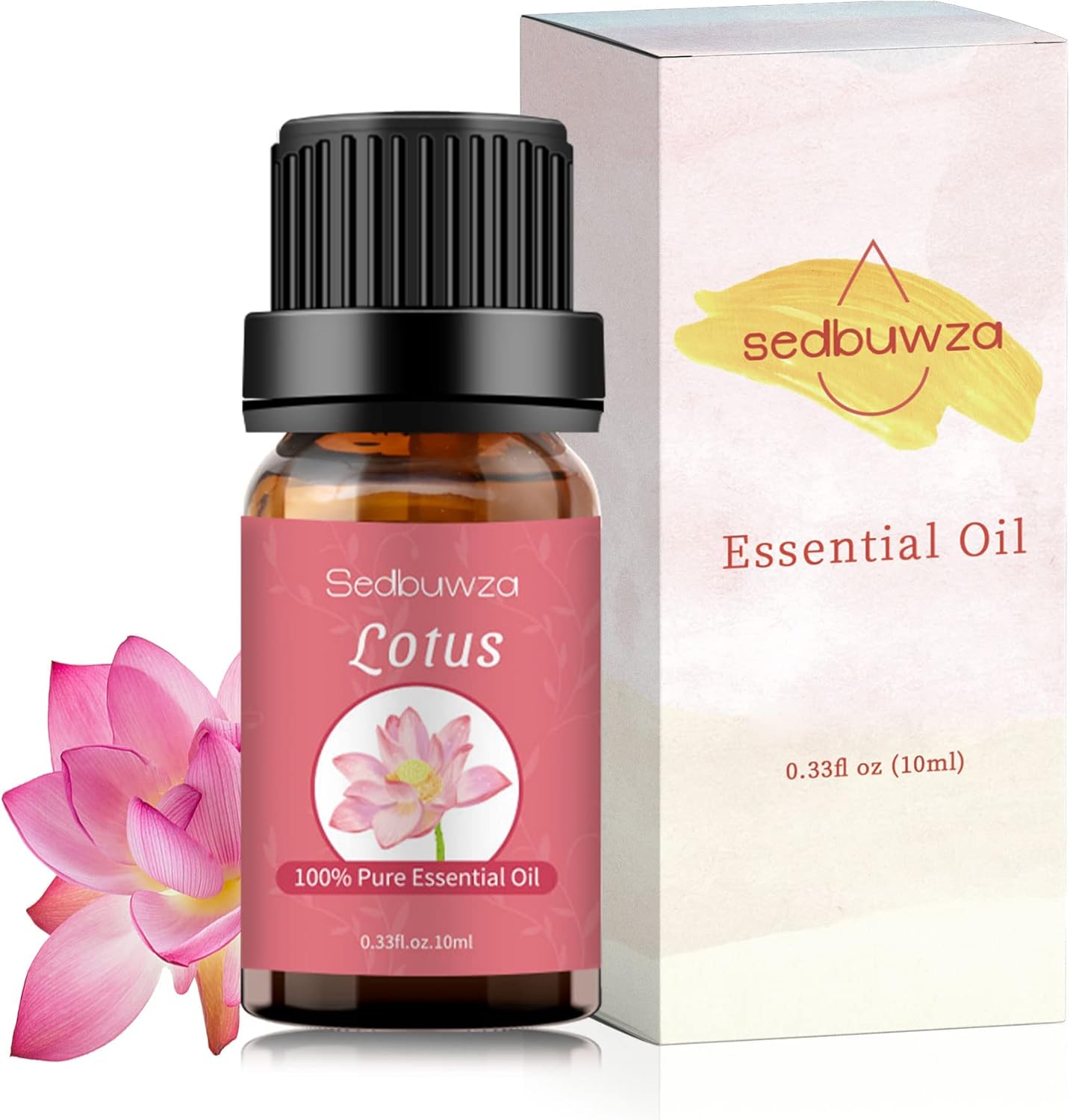 Sedbuwza Aceite esencial de loto, 100 % puro loto para aromaterapia, aceite de regalo para difusor, humidificador, jabón, vela, perfume