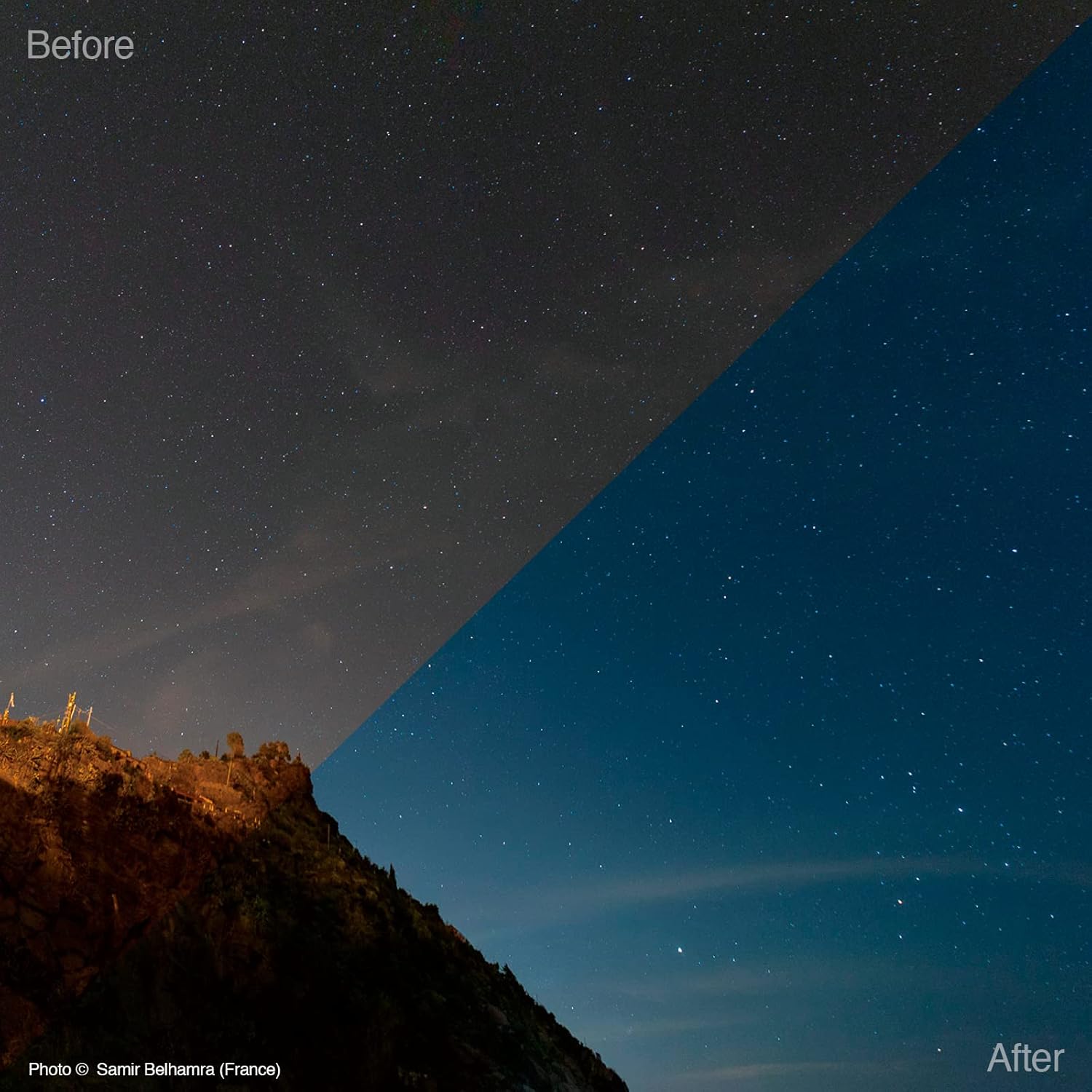 Filtro de contaminación lumínica Haida Clear-Night NanoPro Filtro de vidrio óptico mejora la visibilidad, reducción de fuentes de luz artificial
