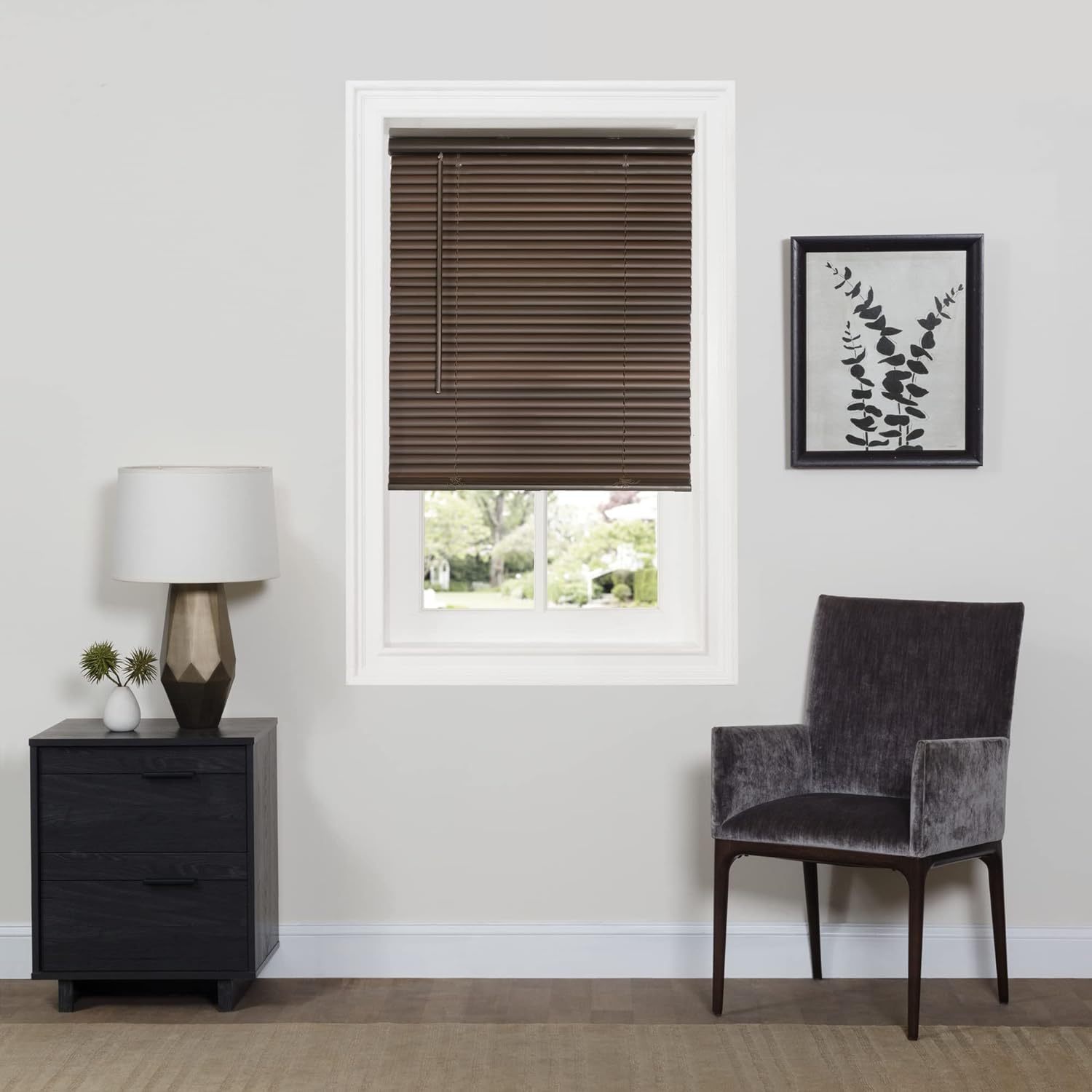 Achim Home Decor – Minipersiana inalámbrica para oscurecer la habitación, 48 pulgadas de largo, 64 pulgadas de altura, tamaño de listón de 1