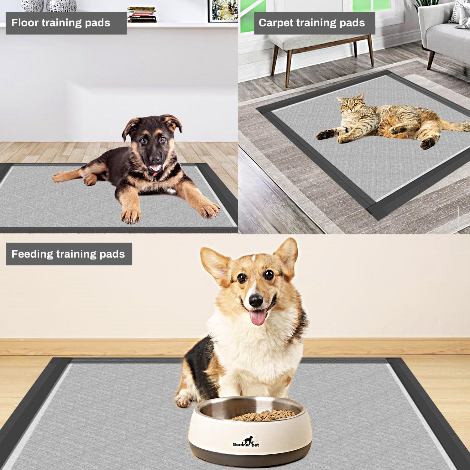 Almohadillas de carbón para cachorros de 28 x 34 pulgadas, almohadillas extra grandes para orina de perro, control de olores y a prueba de fugas,