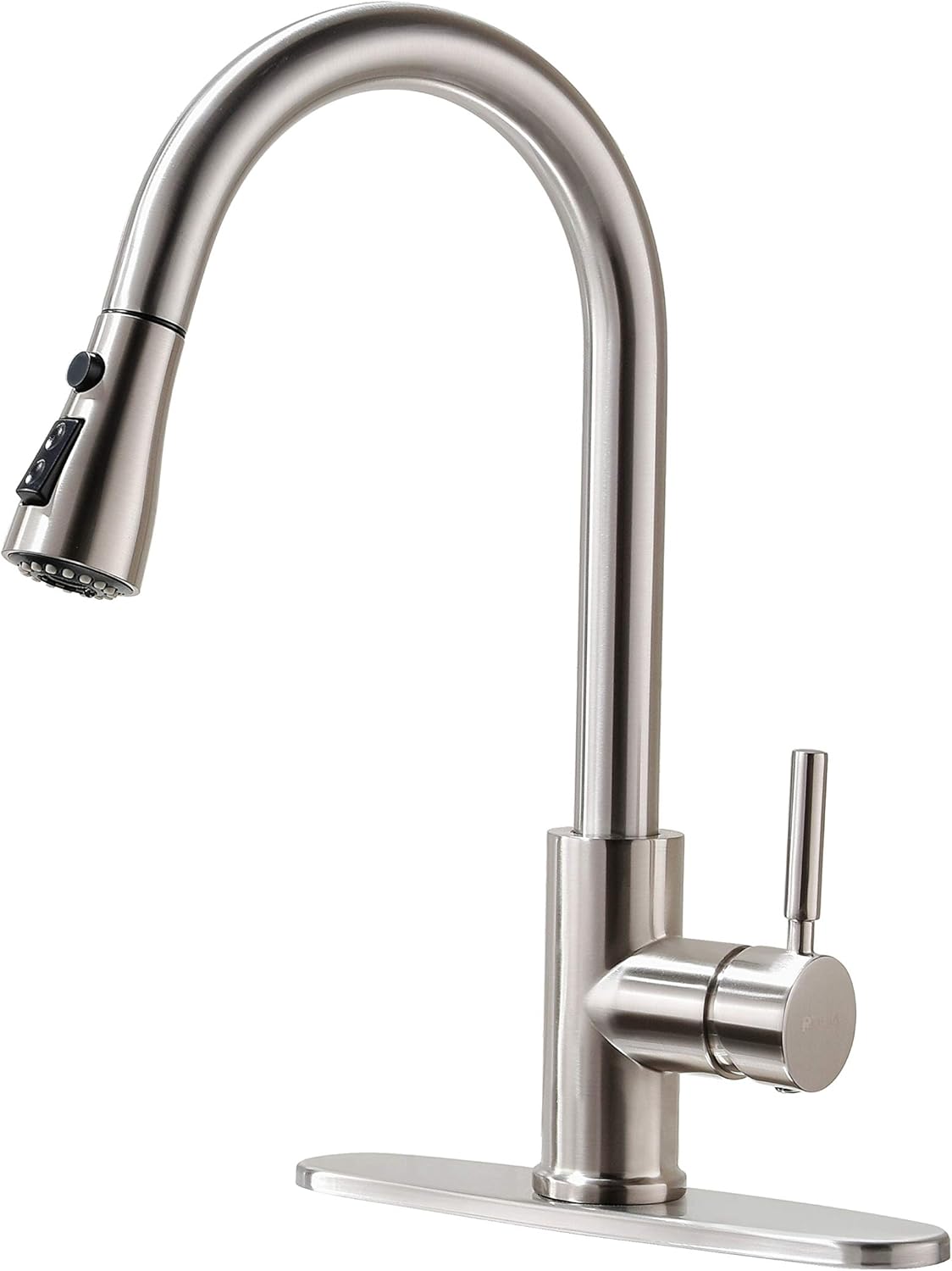 Grifo de cocina de níquel cepillado, Grifo de fregadero de cocina, Grifo de fregadero, Grifo de cocina extraíble, Grifo de cocina de bar, Grifo de