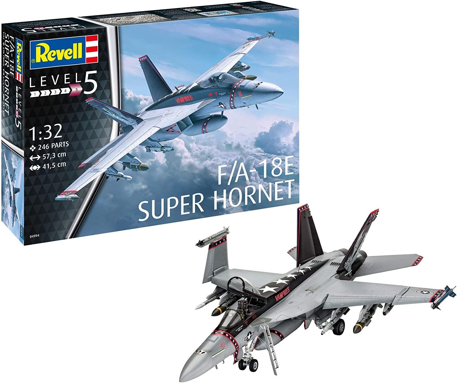 Revell Alemania 04994 132 FA-18E Super Hornet, (Modelo 04994 FA-18E)