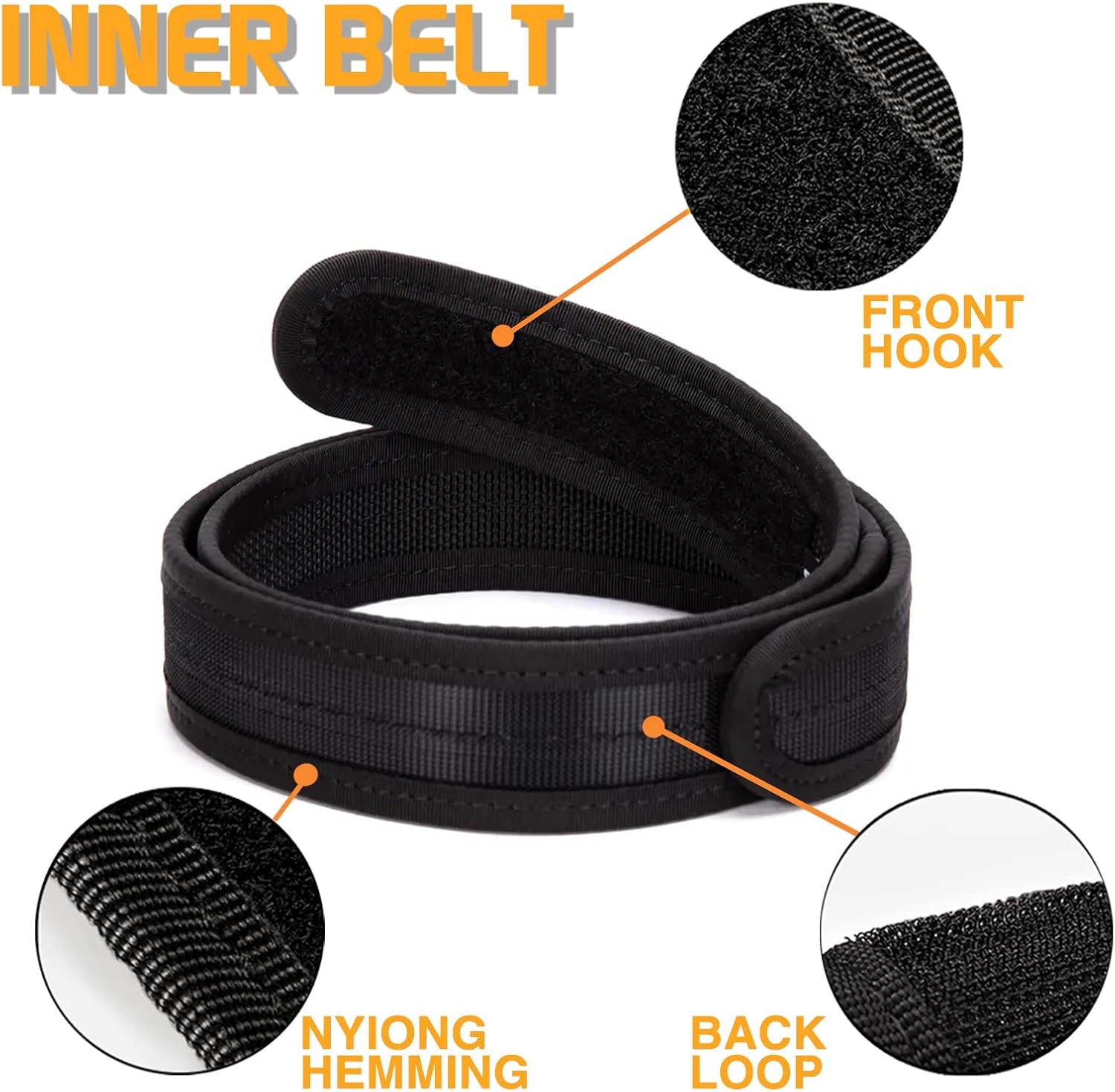 TWINFALCONS Molle Battle Belt Tactical Belt 2 Inch Law Enforcement Battle Belt Quick Release Duty Belt with 1.75″ Inner Belt