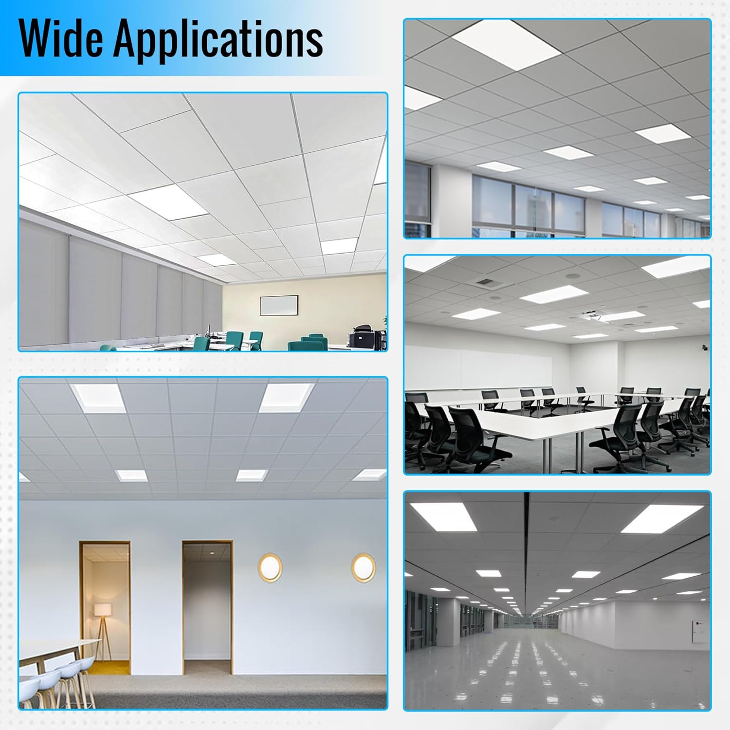 LEDMyplace – Panel de luz LED 2 x 4 con 2 unidades, 72 W, 4000 K, lámpara LED de techo caído con 9000 lm, retroiluminación plana, regulable,