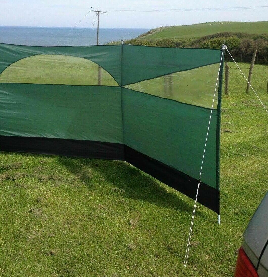 Cortavientos pantalla de privacidad para campamento, 5 paneles para jardín, playa, protección contra el viento, 5 pies de alto x 27.4 pies de largo
