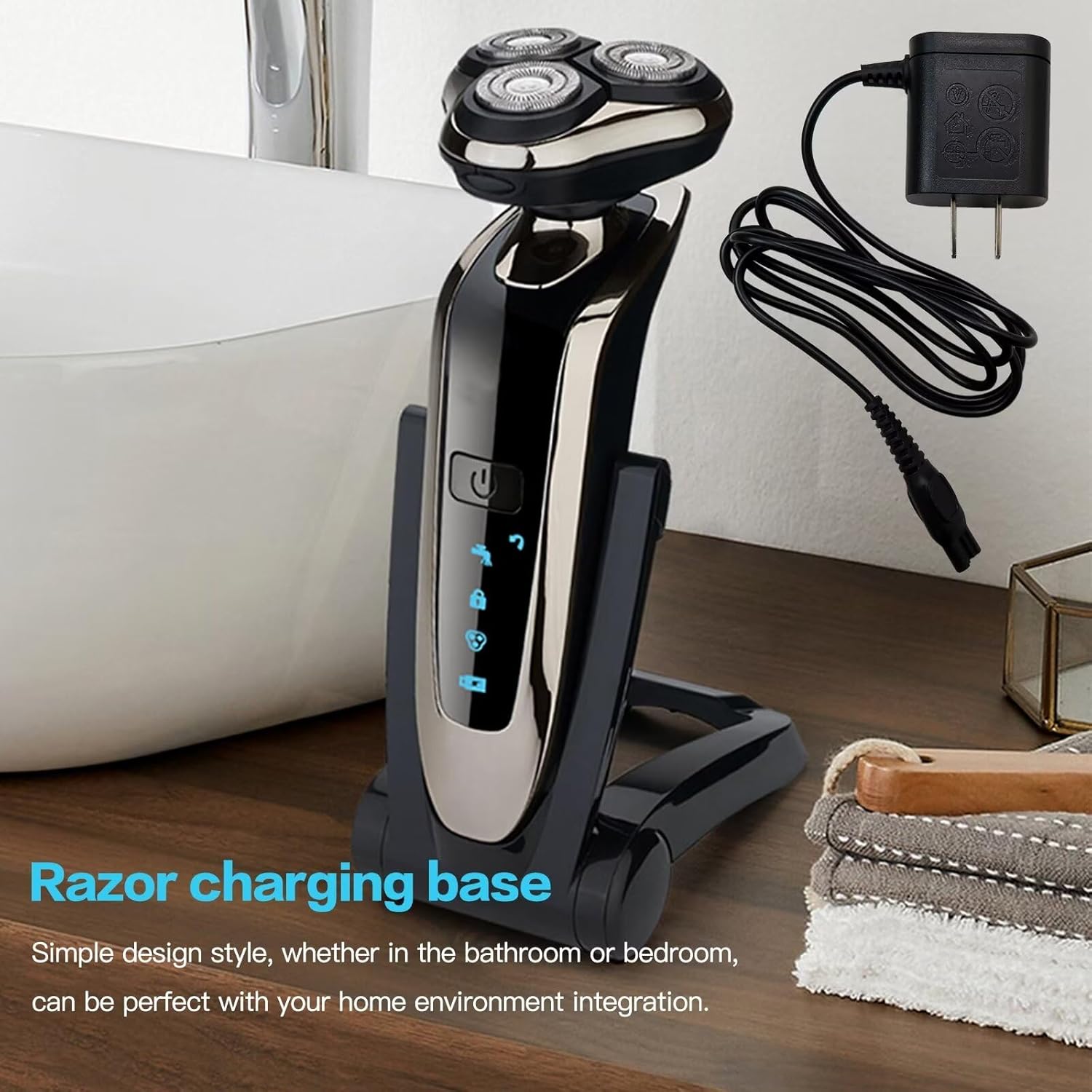 Nuevo soporte de cargador de carga+cable de alimentación HQ8500 para Philips Norelco S5610, S5620, S5640, S5650, S5660, S5675, SW6700