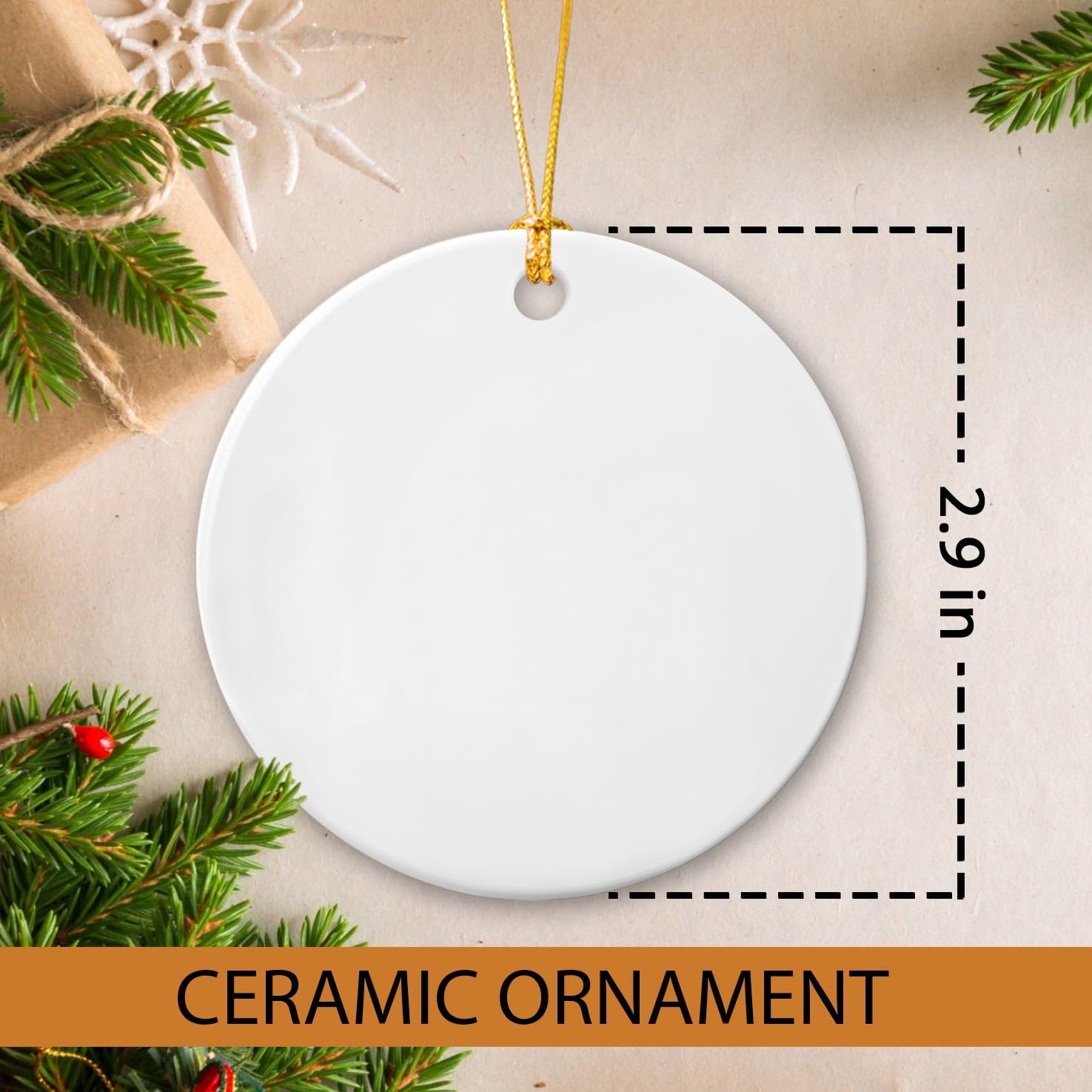 Adorno de Navidad para el primer bebé, adorno personalizado de llama de bebé, recuerdo de adorno de Navidad de cerámica para bebé, decoración