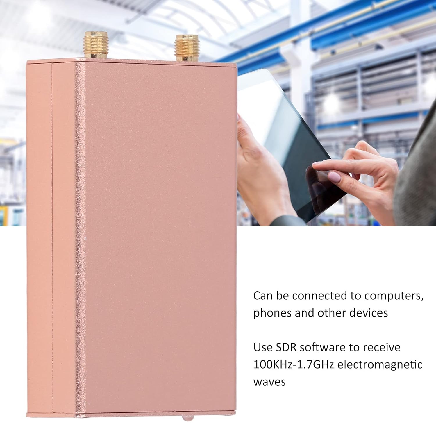 Receptor RTL SDR con chip de conversión digital a analógico Múltiples modos Soporte para comunicación SSB de radio FM de onda media de onda corta