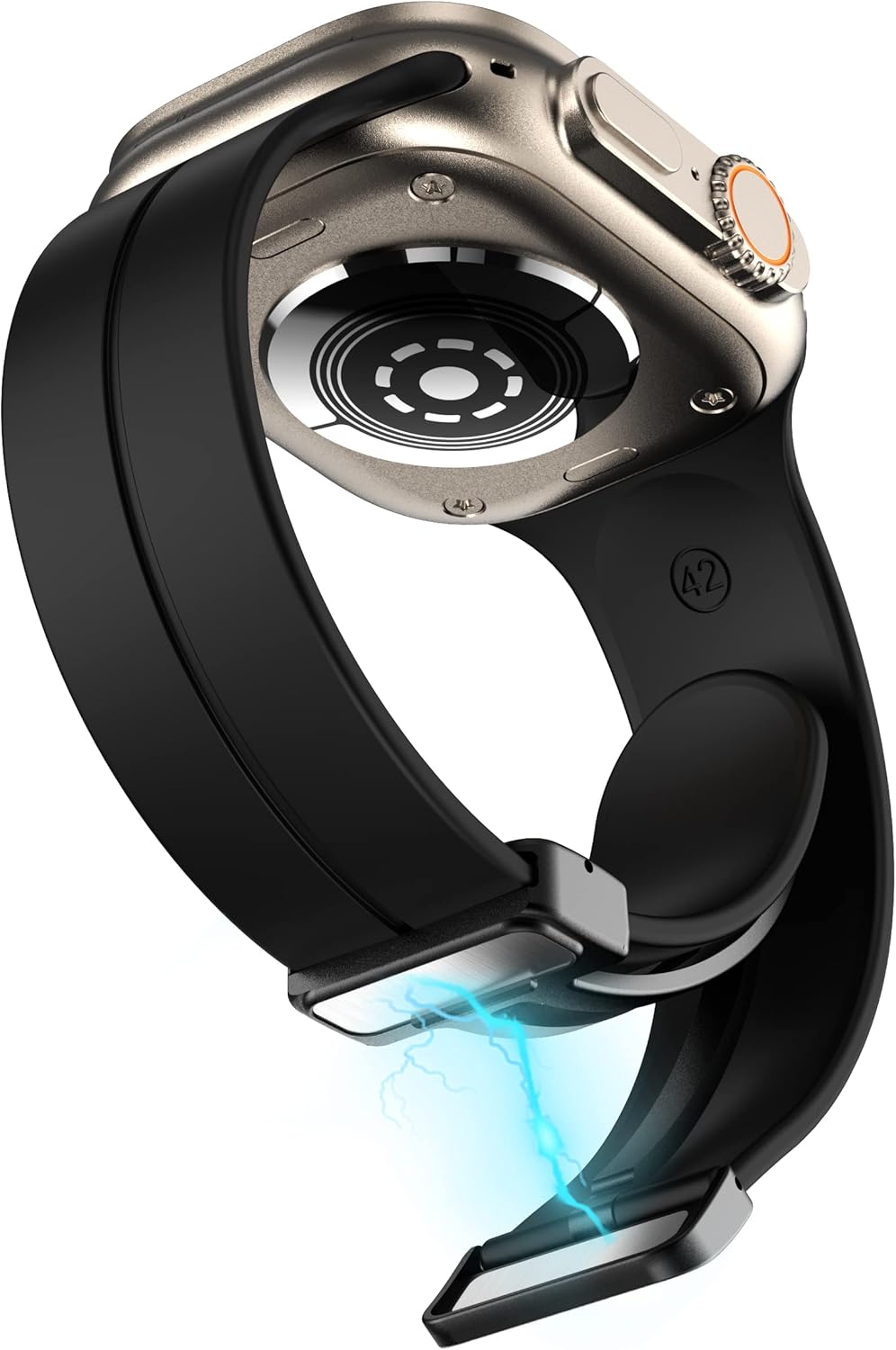 Compatible con Amazfit Bip 5 Band, Lamshaw – Correa deportiva de repuesto de silicona suave con hebilla magnética de 0.86 pulgadas, compatible con
