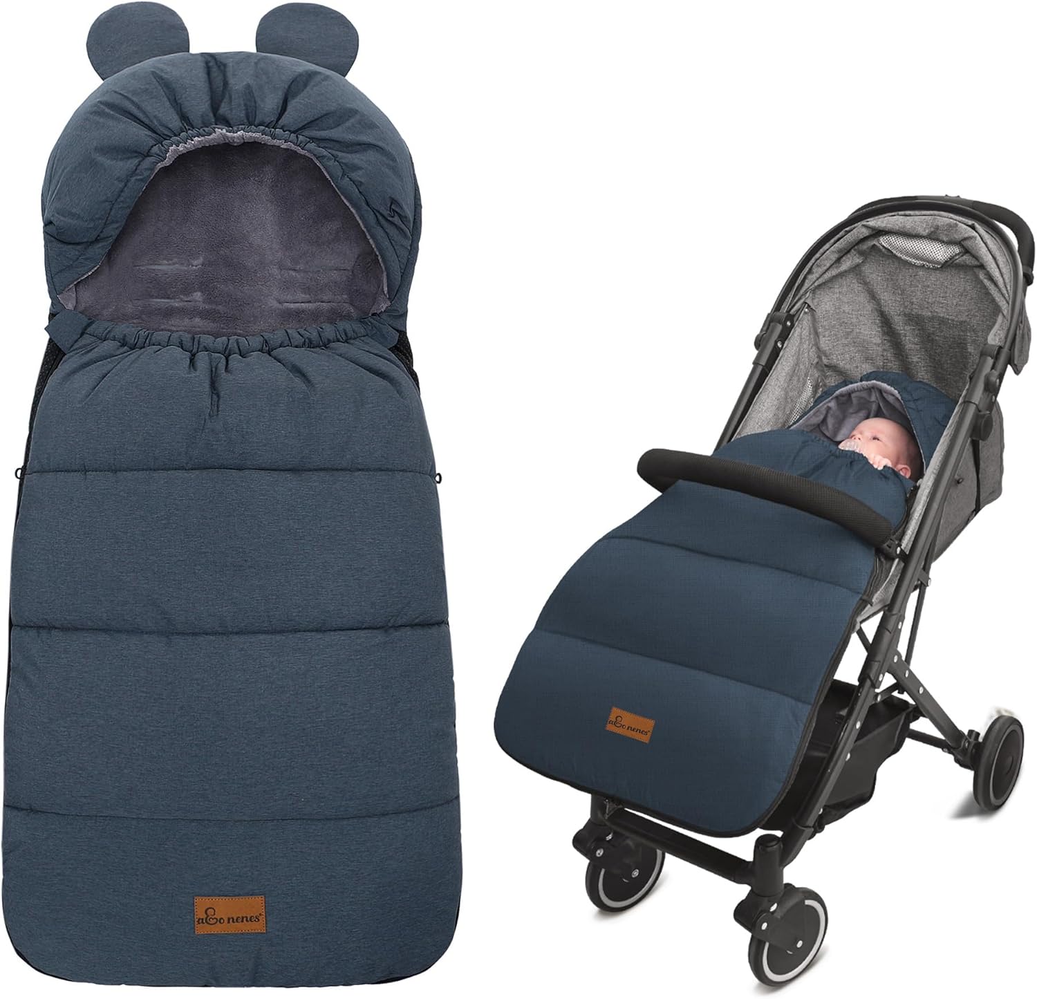 Bolsa para cochecito para bebé, bolsa de dormir para bebé, saco de dormir de invierno para cochecito de bebé, saco de dormir impermeable, cálido