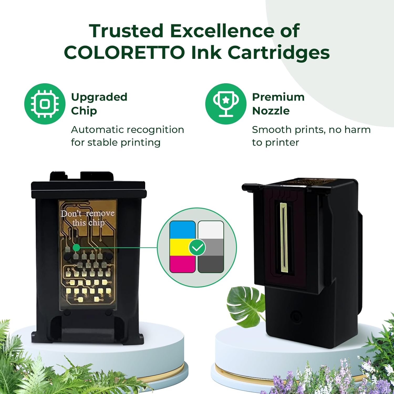 COLORETTO 61XL (1 negro) Cartucho de tinta remanufacturado para impresora HP 61 XL para usar con Envy 4500 5530 5534 4502 Deskjet 2540 1010 1000