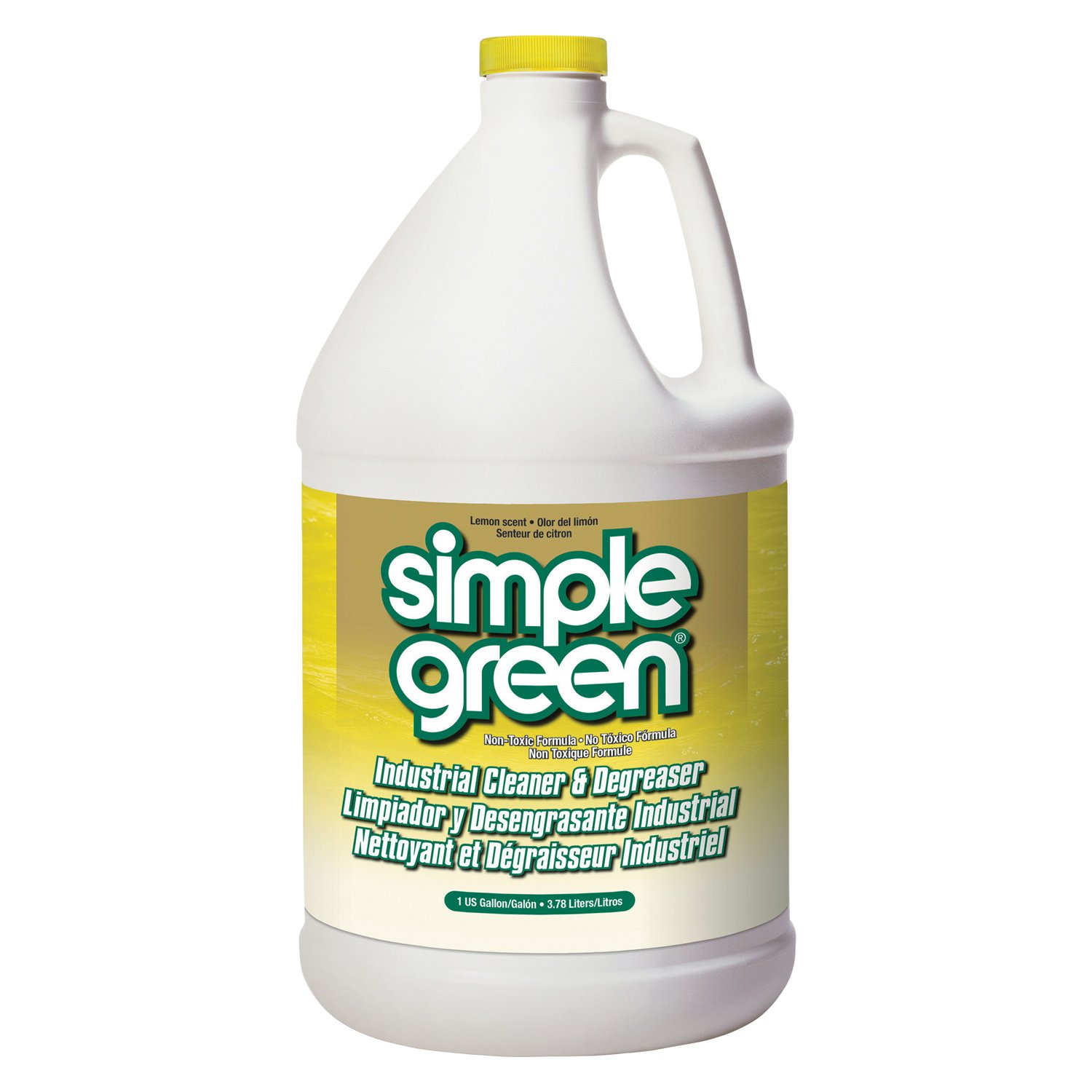 Simple Green 3010200614010 Desengrasante y limpiador no tóxico con aroma a limón en botellas de 1 galón (paquete de 6)