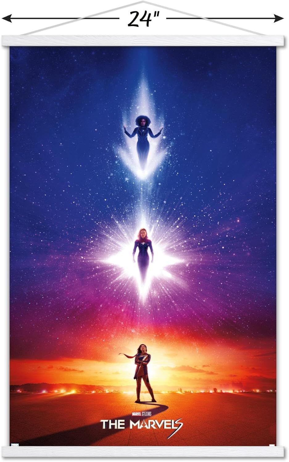 Trends International Marvel The Marvels – Póster de pared de una hoja con marco magnético