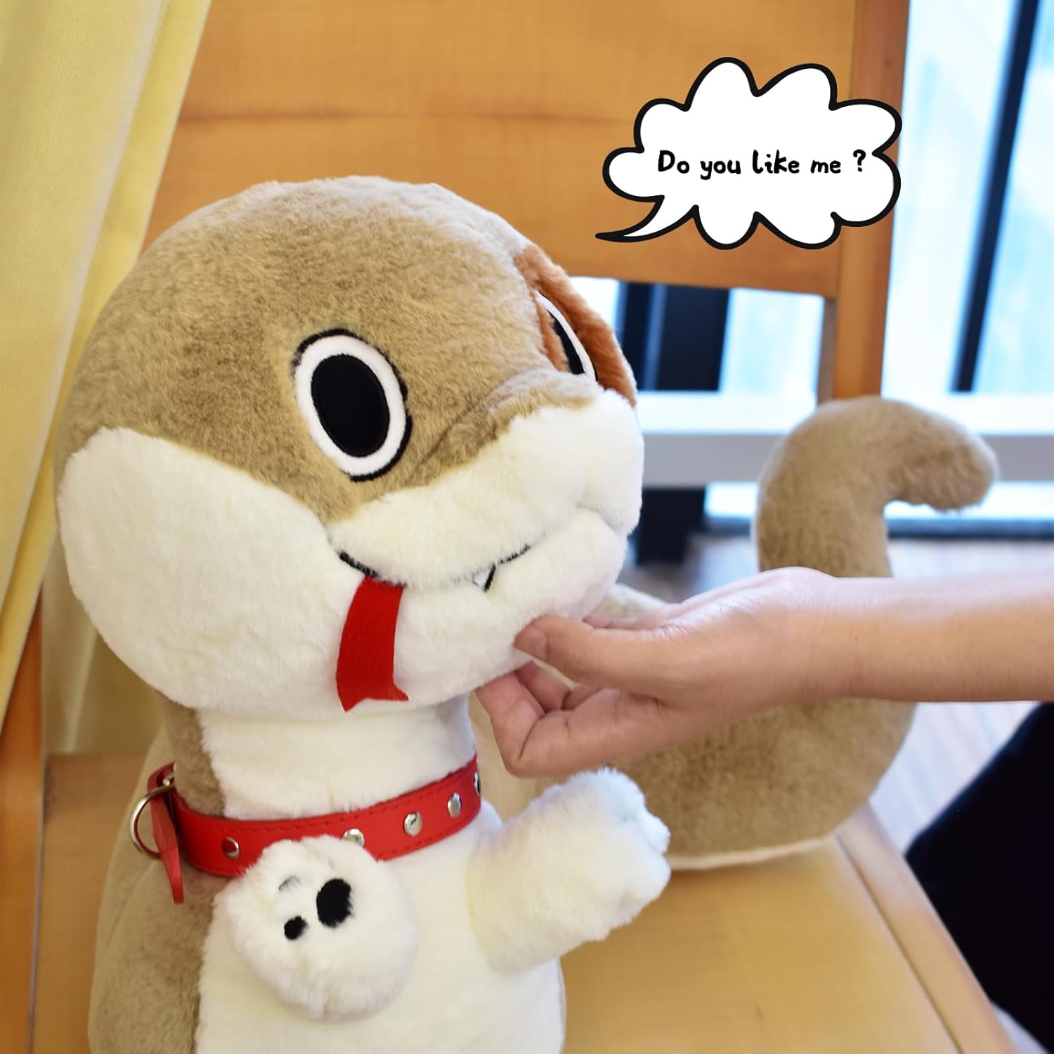 Juguete de peluche de serpiente, original de serpiente y perro, juguetes de peluche de animal de peluche, cachorro de serpiente para niñas y niños,