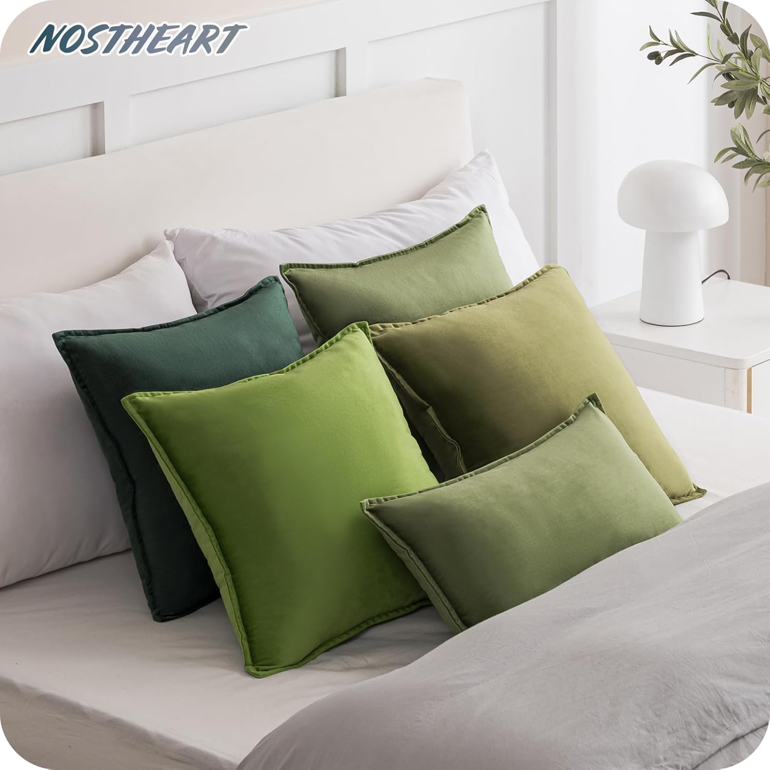 Juego de 4 fundas de cojín decorativas de 12 x 20 pulgadas, fundas de almohada rectangulares de terciopelo suave de lujo para sofá, dormitorio,