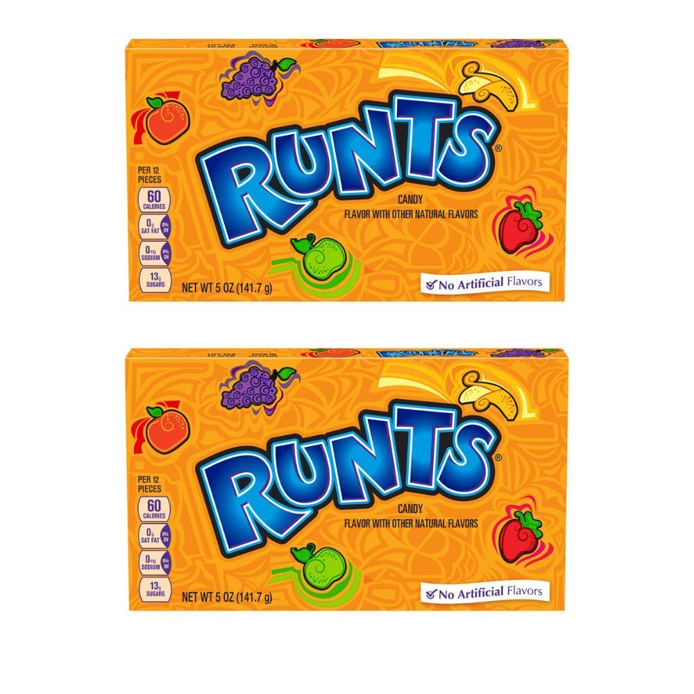 Runts Caramelos saborizados, 5 onzas – Paquete de 2
