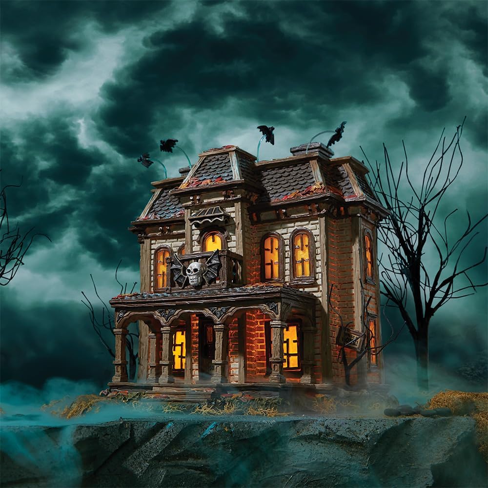 Department 56 Mistress of The Dark Village Elvira’s House – Edificio iluminado, 7.87 pulgadas, multicolor