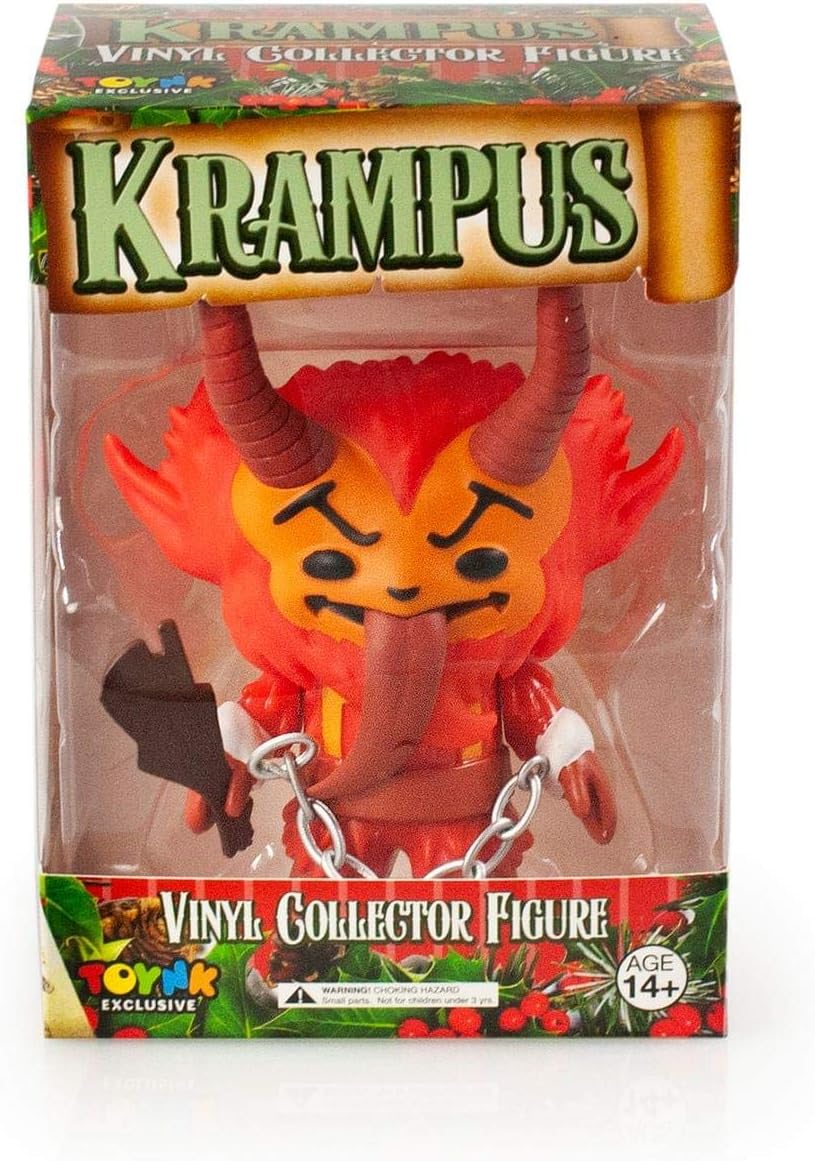 Toynk Store Christmas Krampus Figura de acción de vinilo  5 pulgadas  Rojo festivo