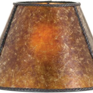 B&P Lamp Sombra de mica, ámbar antiguo B&P Lamp Sombra de mica, ámbar antiguo