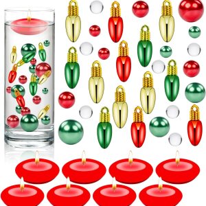 4114 piezas de perlas de relleno de jarrón de Navidad, cuentas de gel de agua transparente, jarrón de perlas de relleno de perlas flotantes para 4114 piezas de perlas de relleno de jarrón de Navidad, cuentas de gel de agua transparente, jarrón de perlas de relleno de perlas flotantes para