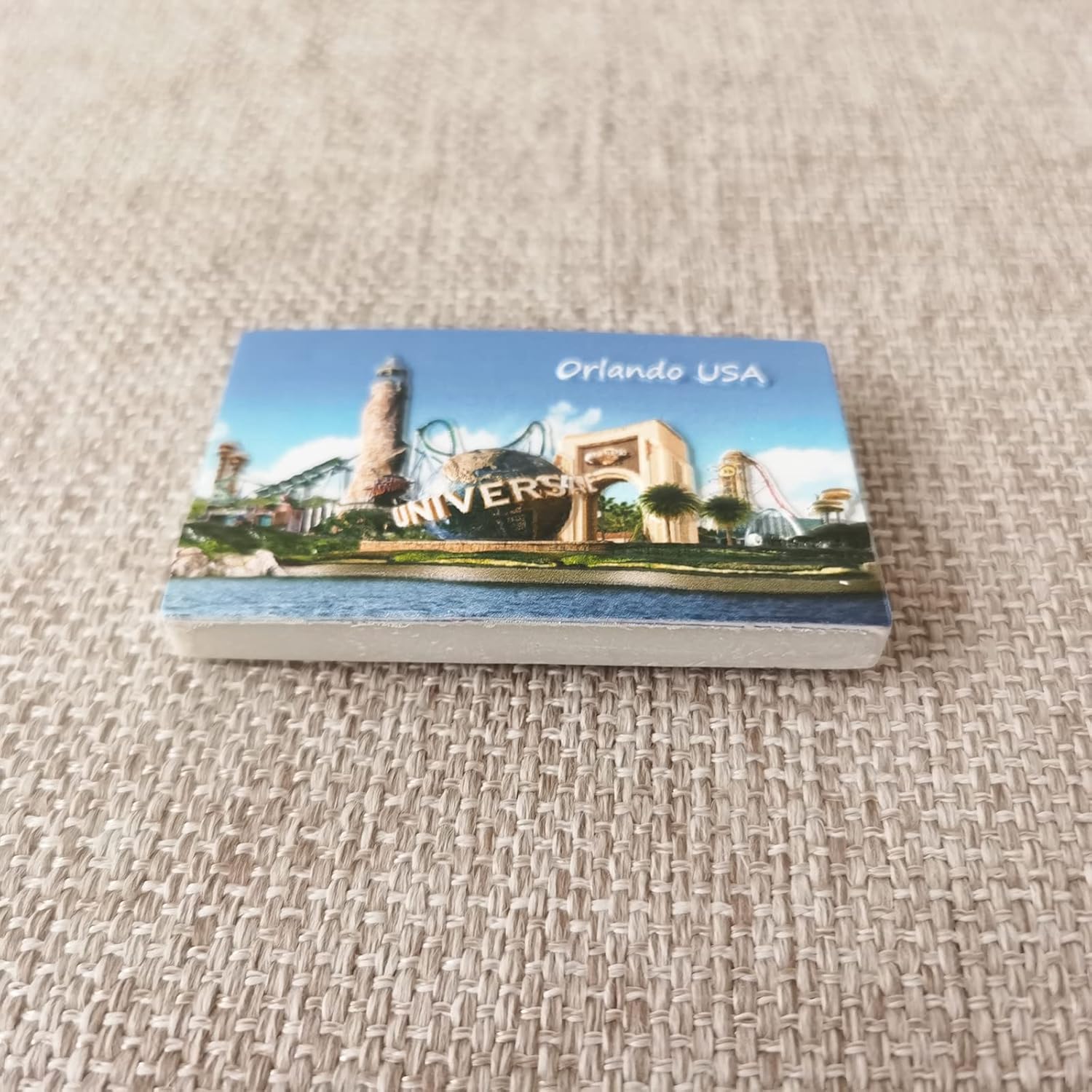 Orlando USA – Imán de nevera 3D, regalo de recuerdo hecho a mano, decoración para el hogar y la cocina, colección de imanes para refrigerador de