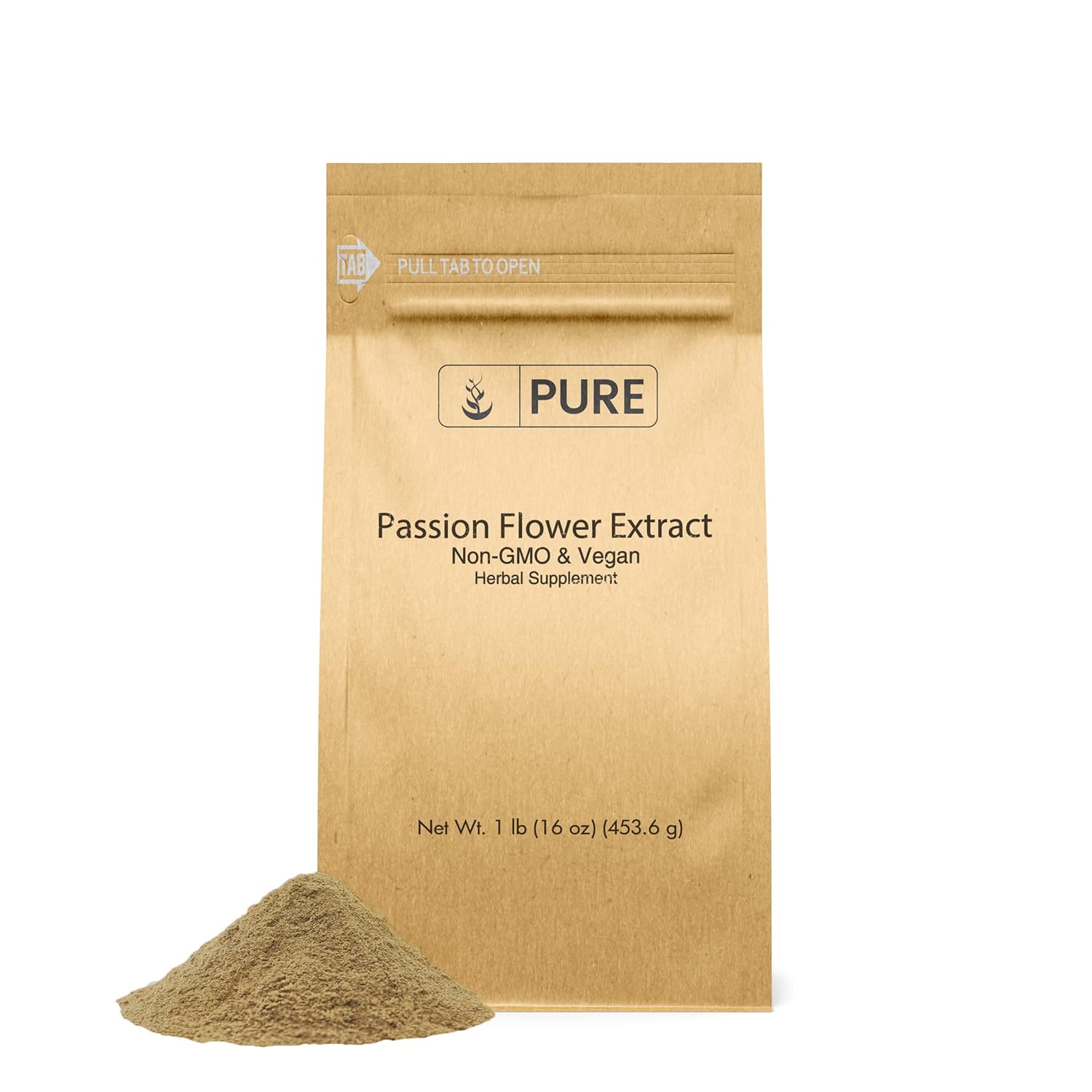 Pure Original Ingredients Extracto de flor de la pasión (1 libra) puro y natural, sin OMG, sin gluten