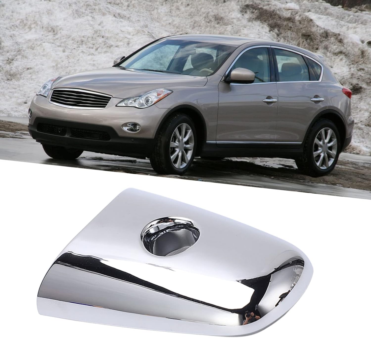 Protector de manija de puerta, cubierta exterior de plástico para manija de puerta con ojo de cerradura 80646 1BA0A, accesorio exterior de automóvil