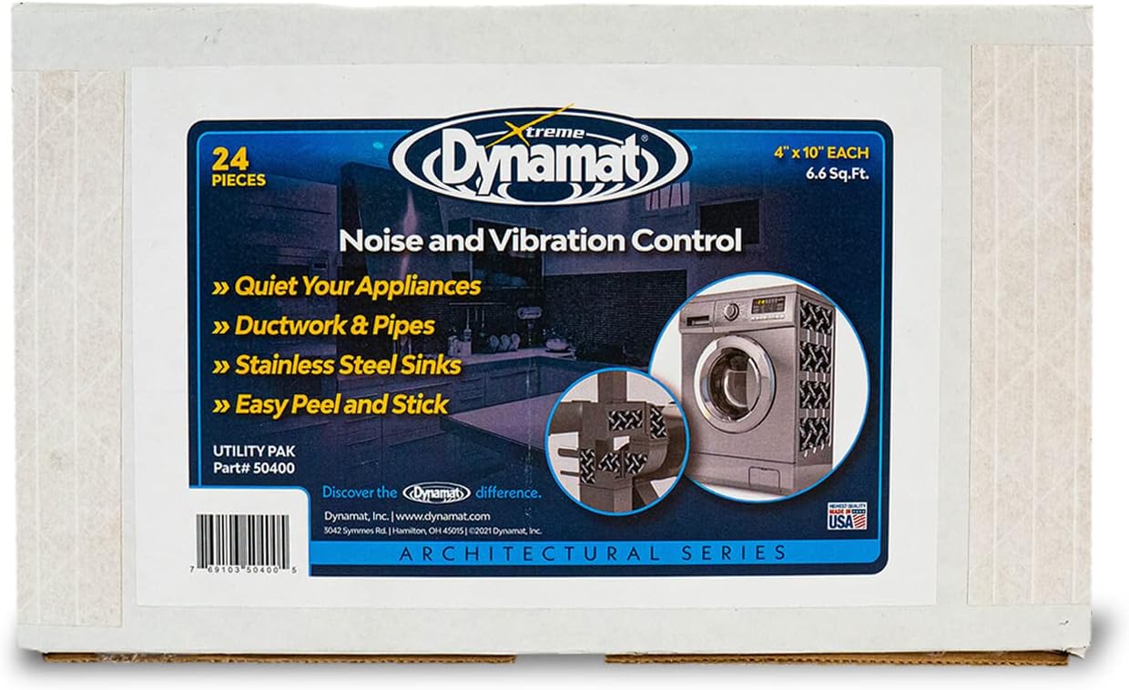 Dynamat Xtreme Architectural Utility Pak 24 – Hojas de amortiguador de sonido – Material de insonorización para el hogar – Aislador de ruido y