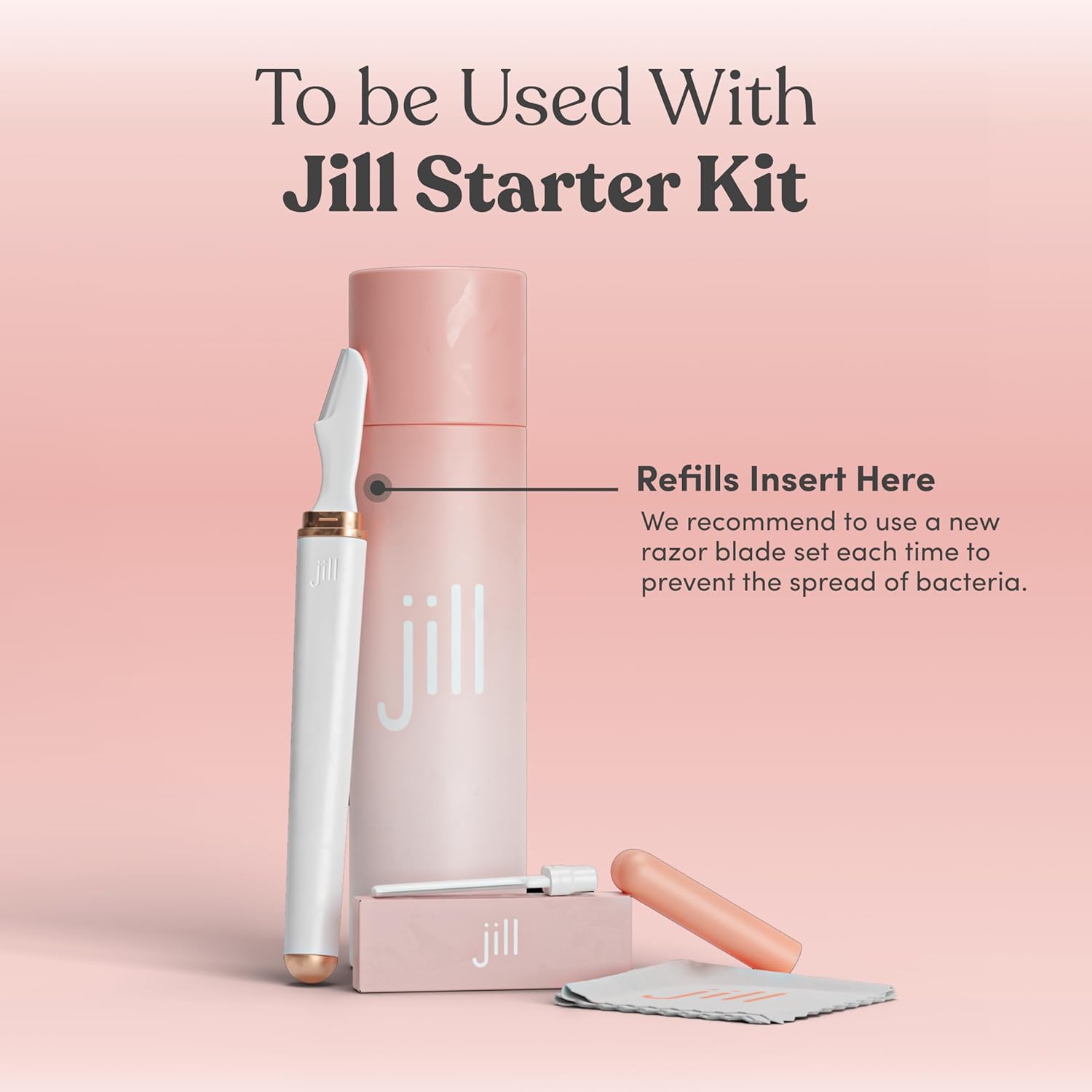 Jill Dermaplane – Recambios de maquinilla de afeitar  4 juegos de afeitado, 8 cuchillas de repuesto Dermaplane  Cuchillas de afeitar para piel