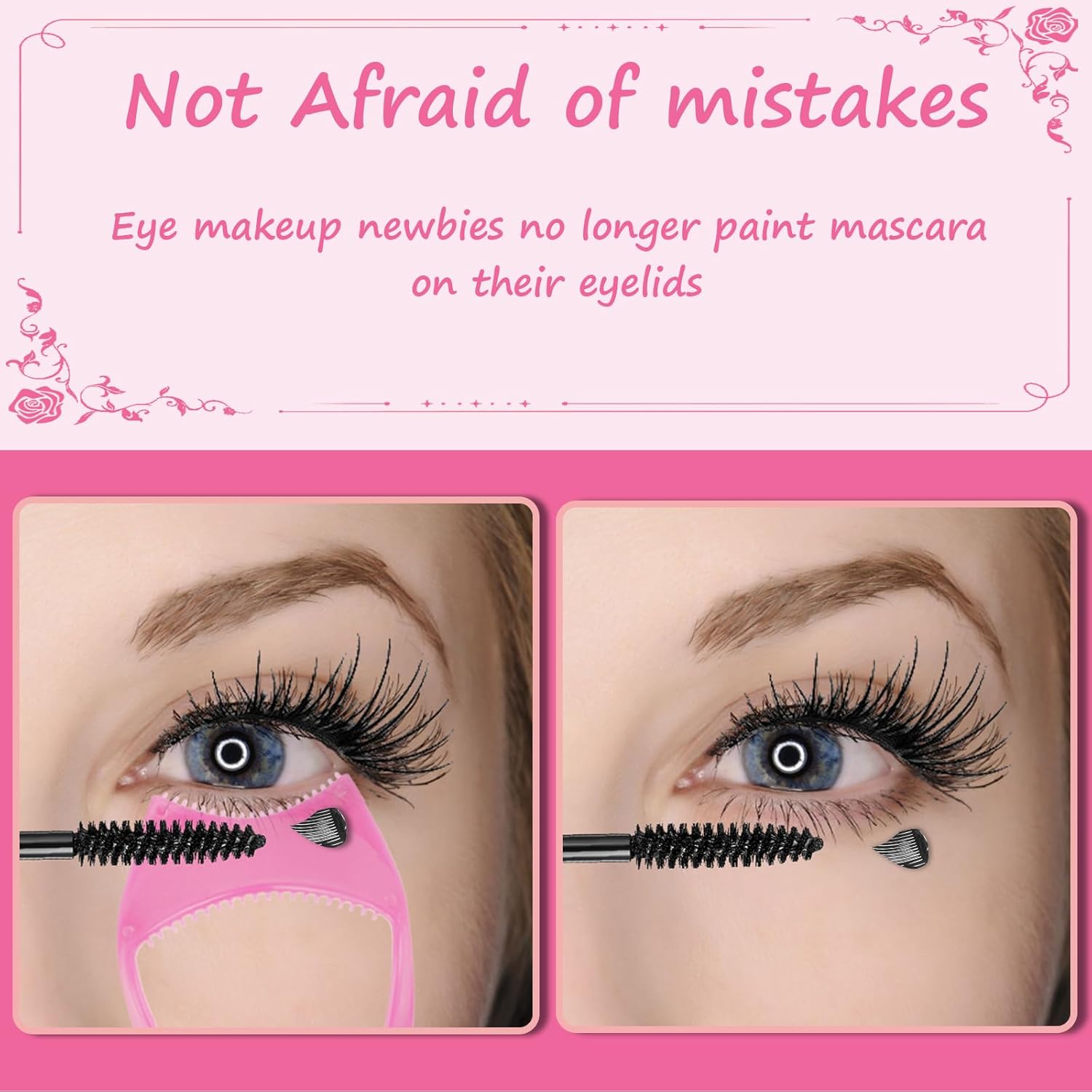 Máscara de pestañas 3 en 1, máscara de pestañas para maquillaje, herramienta cosmética para pestañas, herramienta superior e inferior para pestañas